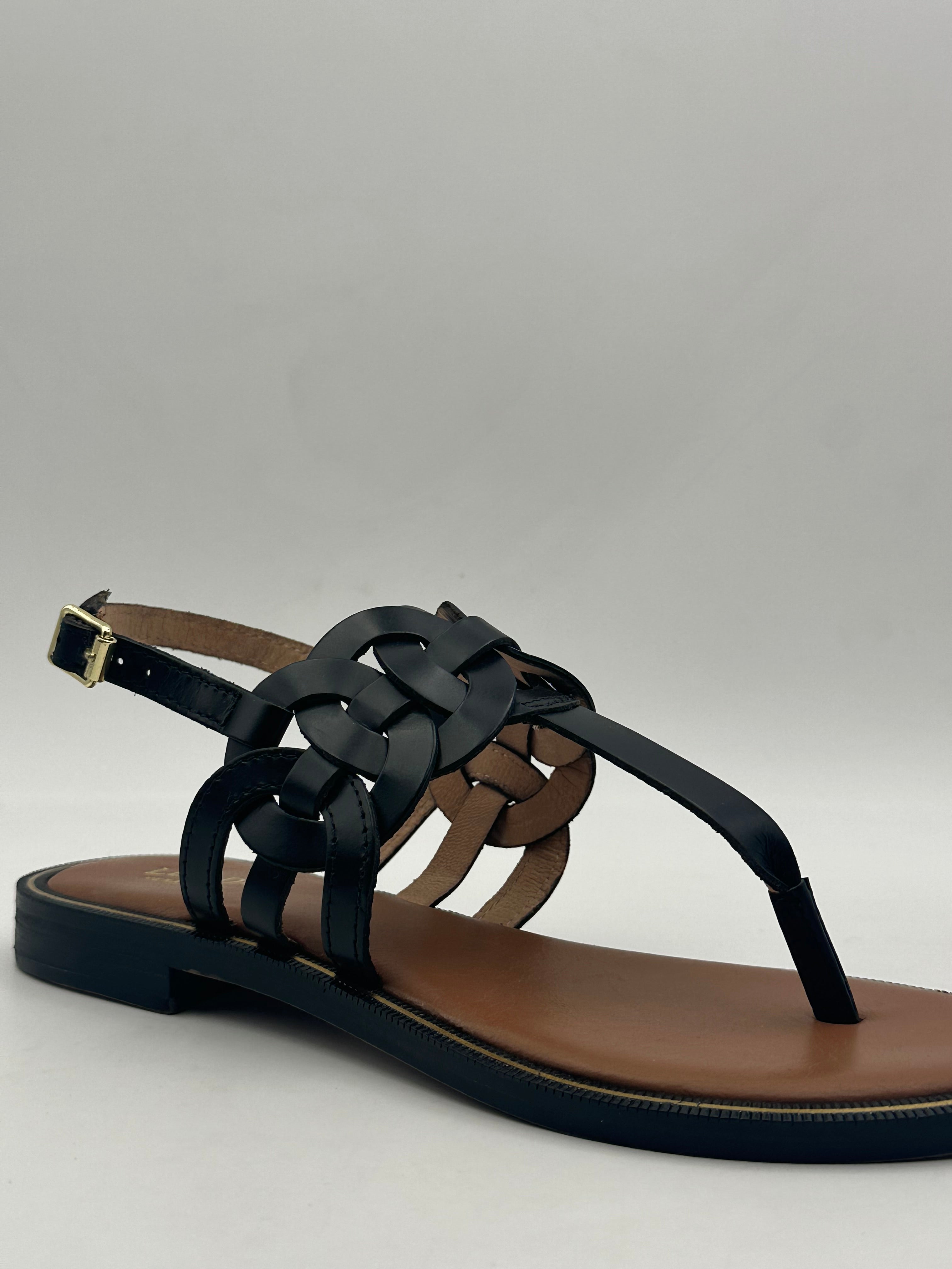 LEJADE - Sandalo Vitello NERO - ART-3391