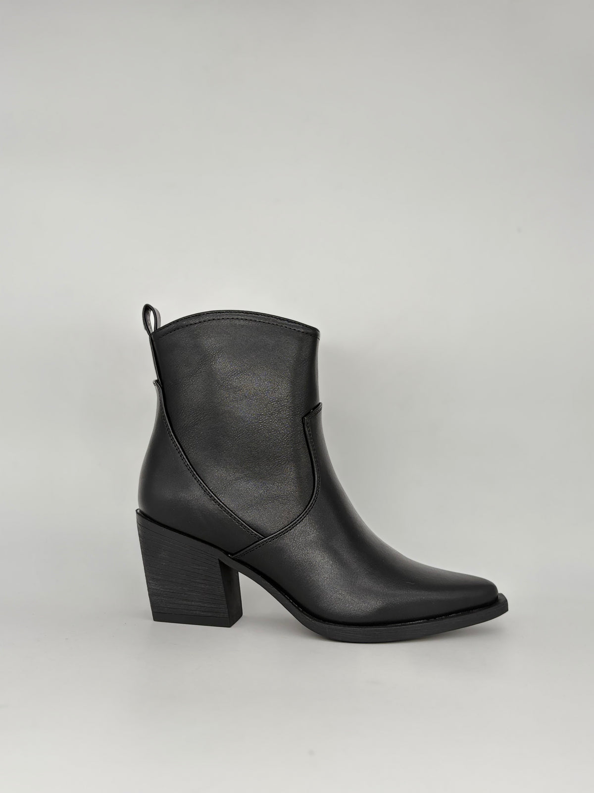 KEYS - camperos pelle nero- Donna