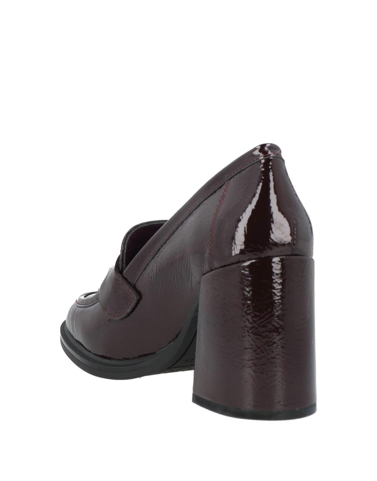 APE PAZZA-Mocassino donna bordeaux con tacco