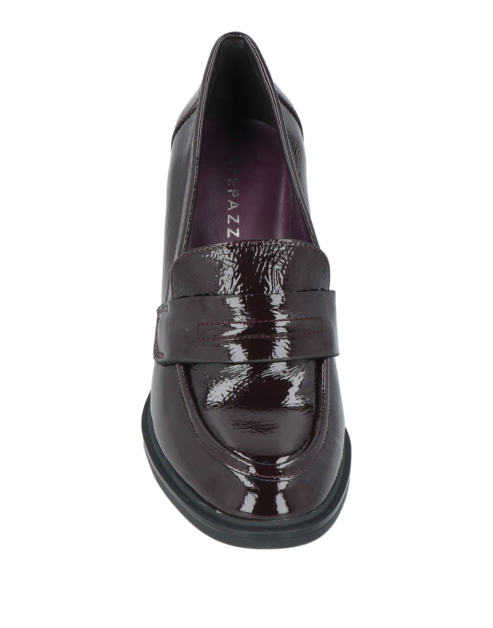 APE PAZZA-Mocassino donna bordeaux con tacco