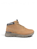 Alex Calzature NAUTICA Xavier NBK tan nubuck mid-top sneakers with brown trim and logo detailing