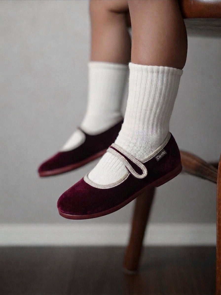 CIENTA - 400078 | Ballerine Velluto- Velcro