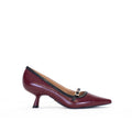 Gold & Gold - Tacco con fibbia Nero/Bordeaux