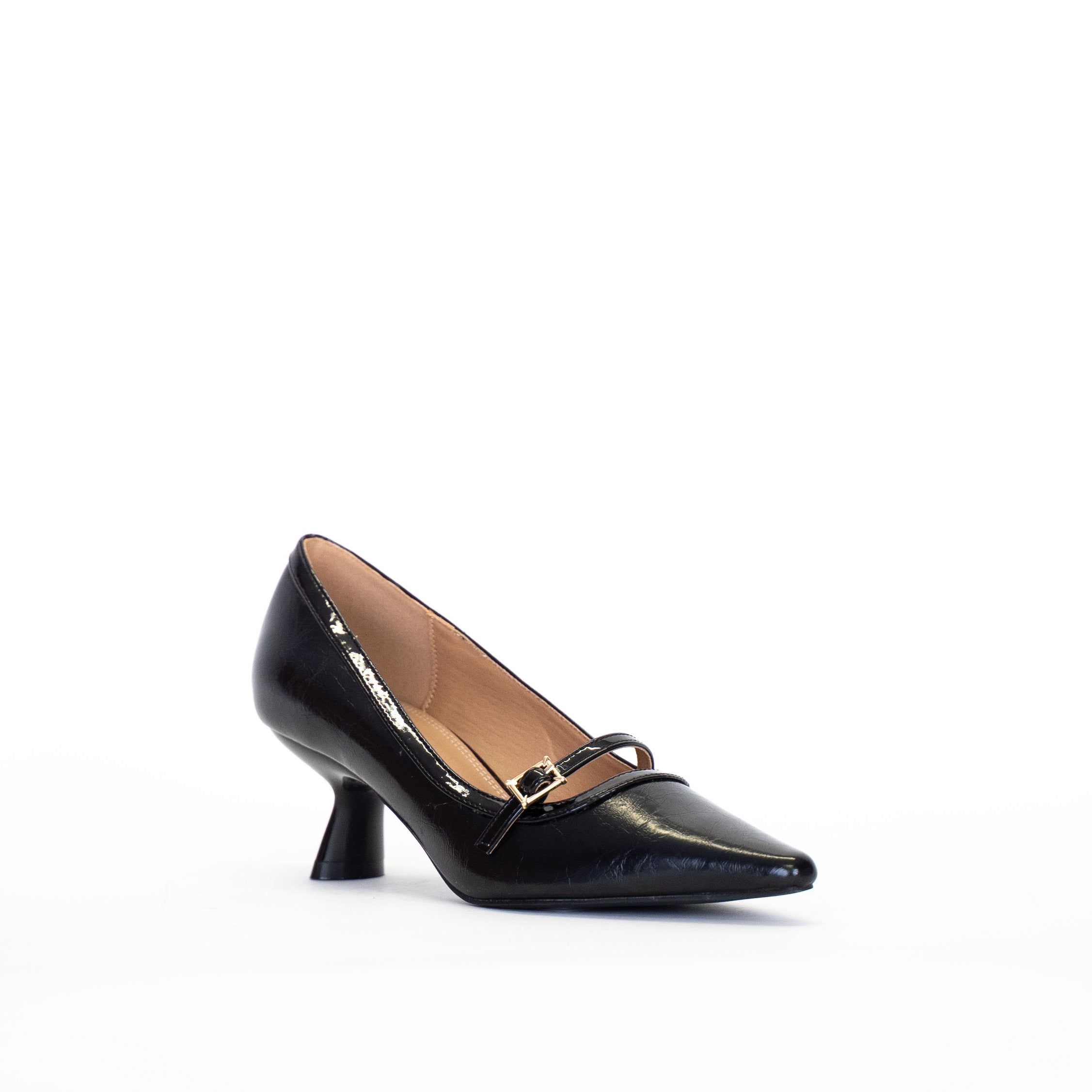 Gold & Gold - Tacco con fibbia Nero/Bordeaux
