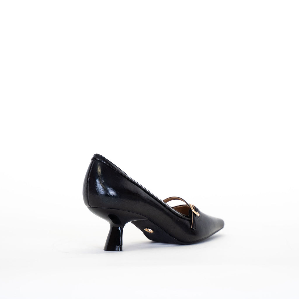 Gold & Gold - Tacco con fibbia Nero/Bordeaux