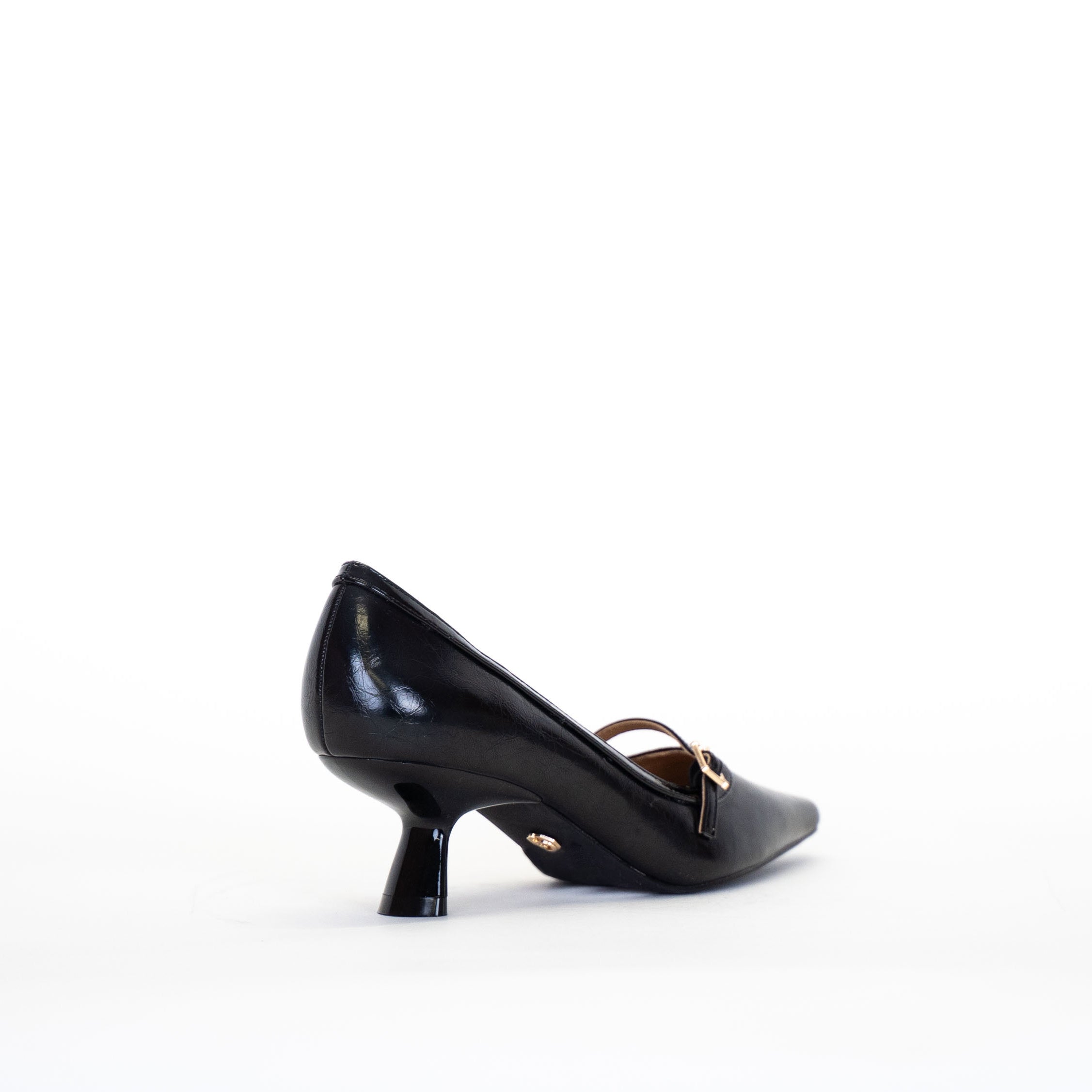 Gold & Gold - Tacco con fibbia Nero/Bordeaux