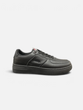 Sneakers Oxford da uomo Alex Calzature Le Cooper in ecopelle nera con suola platform e lacci tono su tono