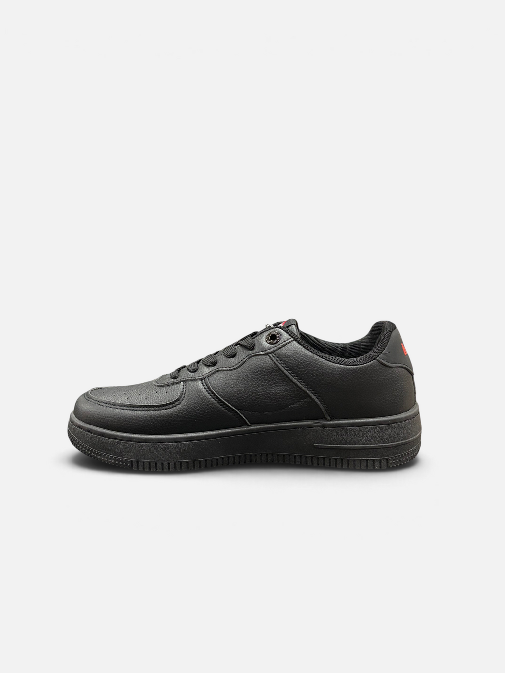 Sneakers Oxford Le Cooper da uomo in pelle nera con suola spessa, disponibili presso Alex Calzature