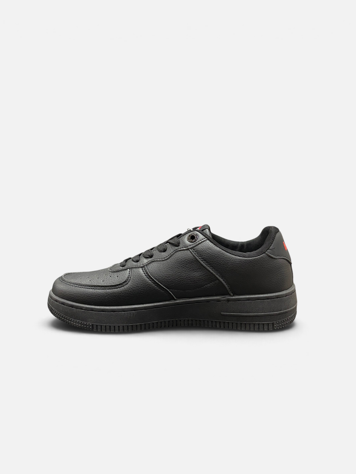Sneakers Oxford Le Cooper da uomo in pelle nera con suola spessa, disponibili presso Alex Calzature