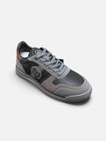 Sneakers da uomo Enrico Coveri modello Claus in pelle e camoscio grigio e nero, disponibili da Alex Calzature
