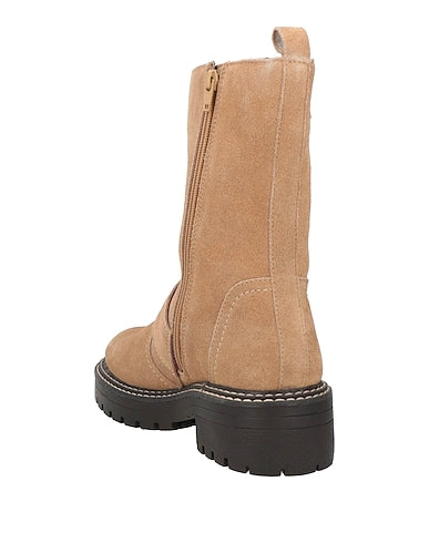 APE PAZZA-Stivaletti F3COMBAT43 in pelle scamosciata marrone-beige