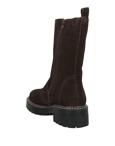APE PAZZA-Stivaletti F3COMBAT43 in pelle scamosciata marrone-beige