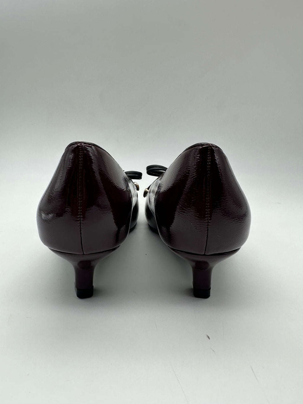 Gold & Gold - Tacco con fiocco Nero/Bordeaux