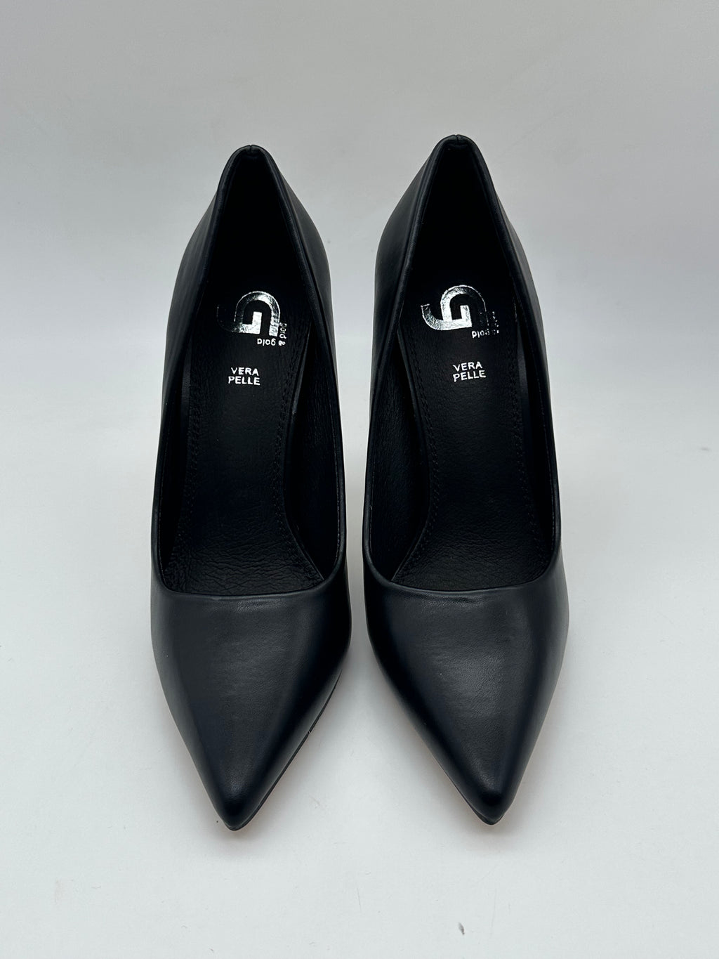 Gold & Gold - Tacco a stiletto effetto scultura Nero/Rosso