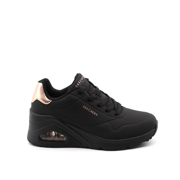 Skechers Uno Wedge - Hi Steps Donna - Nero