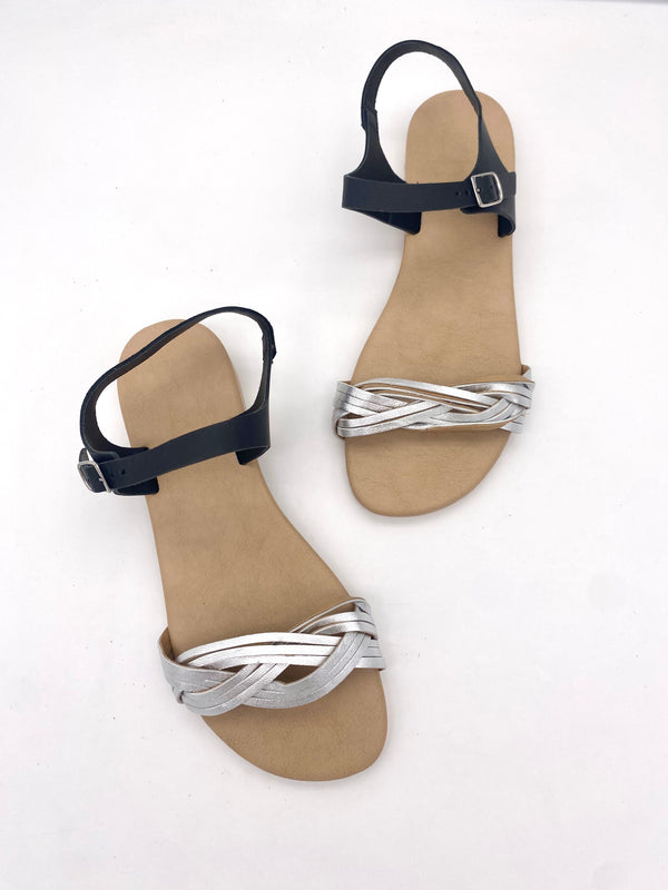 ART. Melissa - Sandali in Pelle B/N - Donna