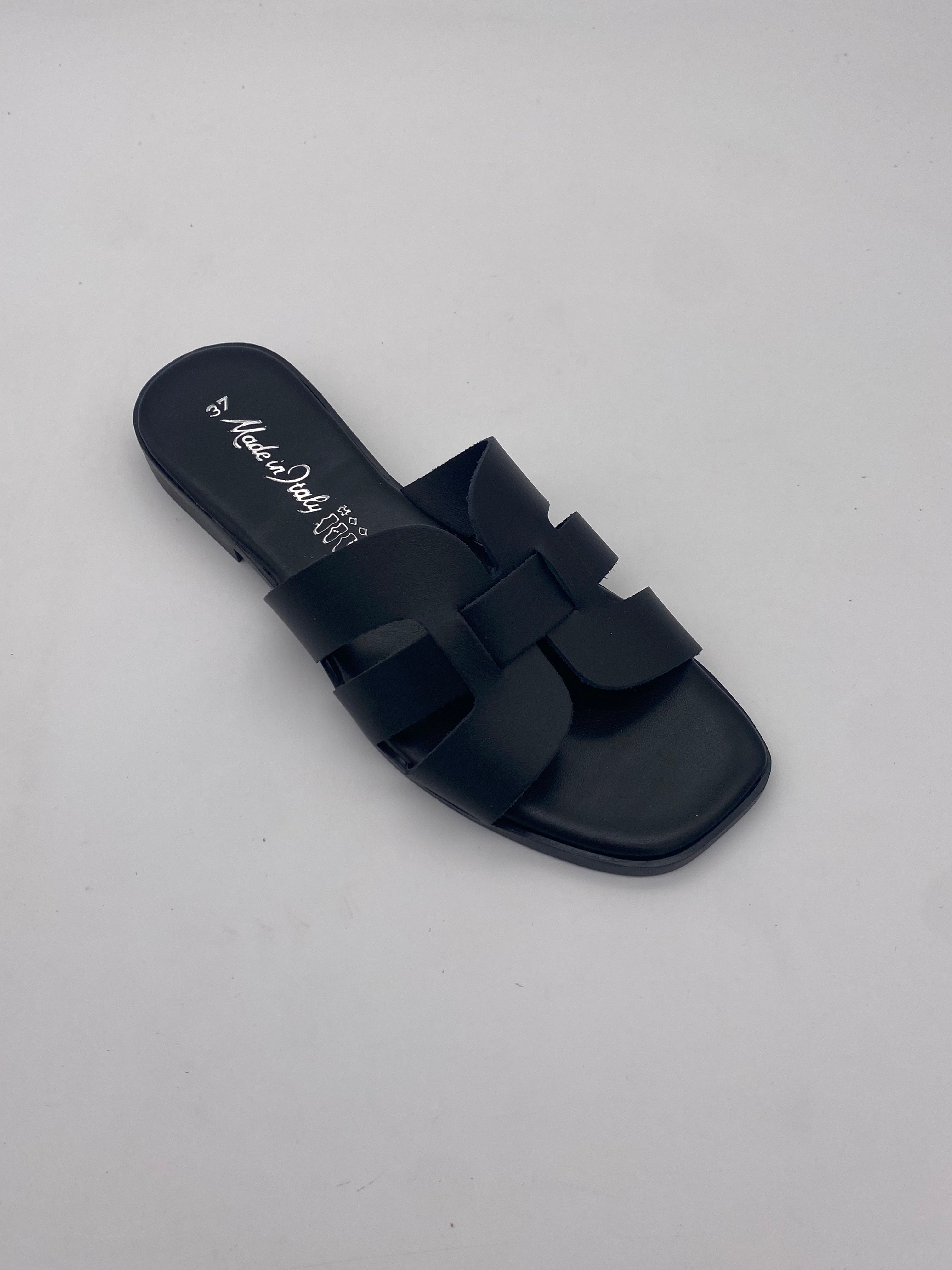 Ciabatte Made in Italy Total Black - Donna