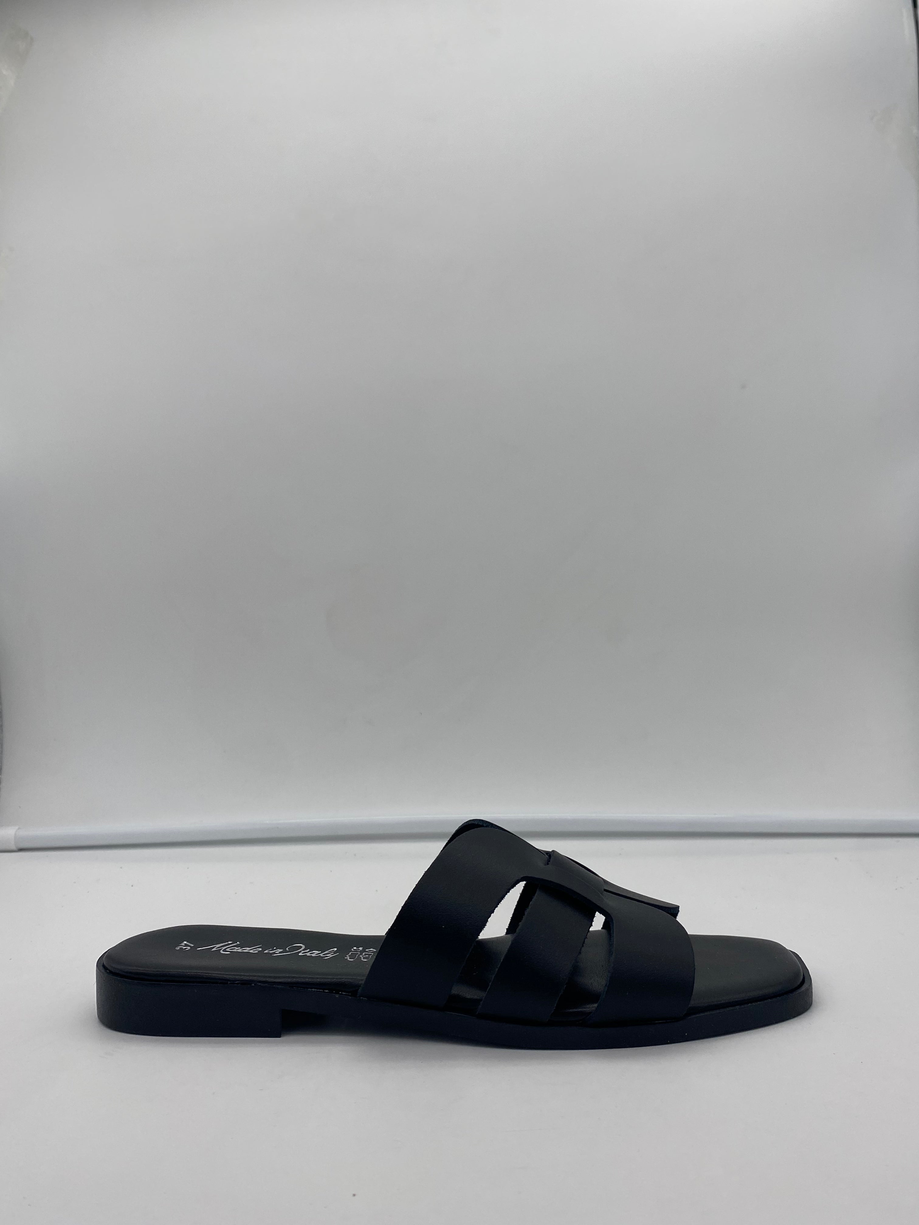 Ciabatte Made in Italy Total Black - Donna