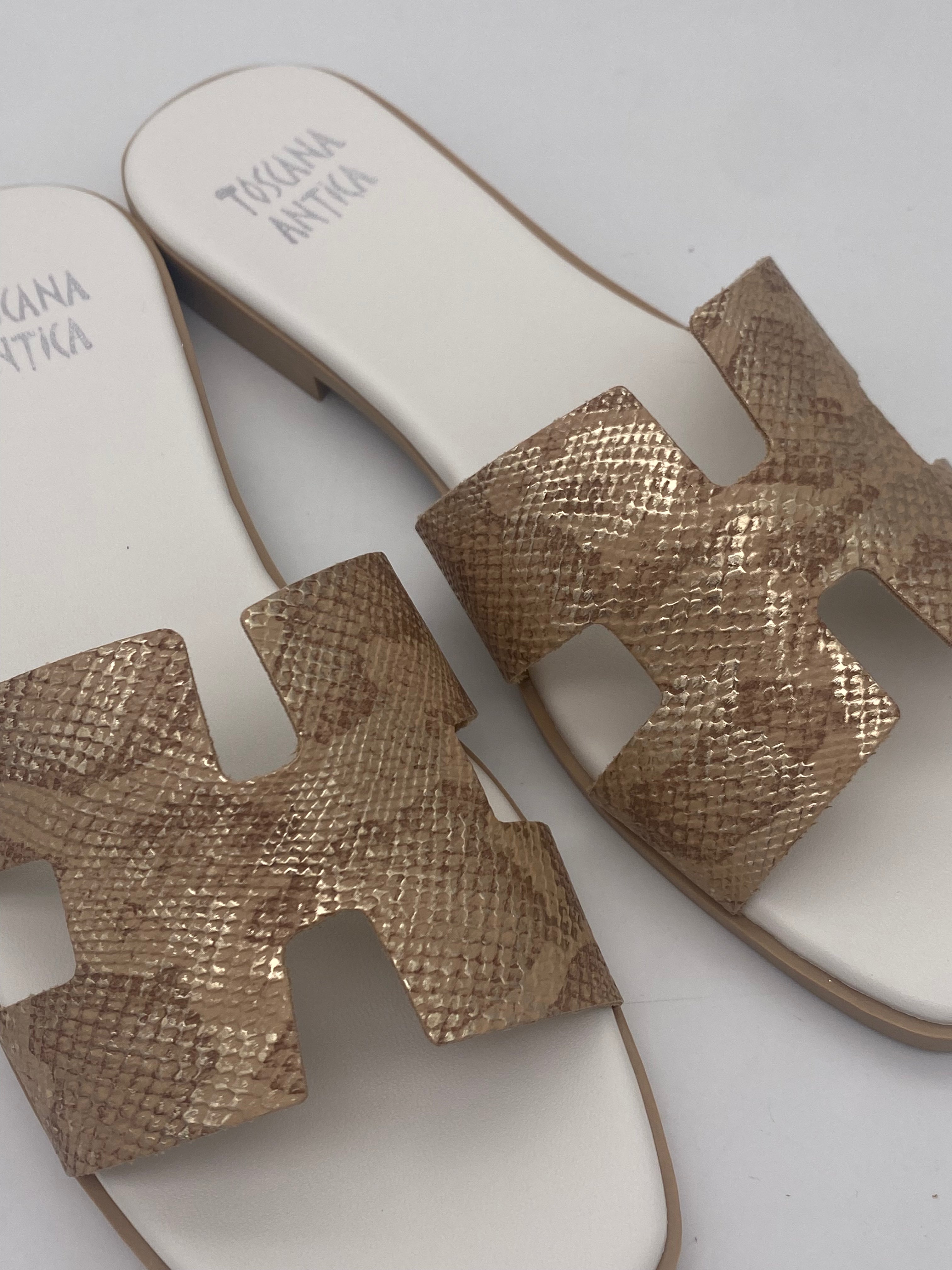 CARVELA - Ciabatte Pitonate Beige - Donna