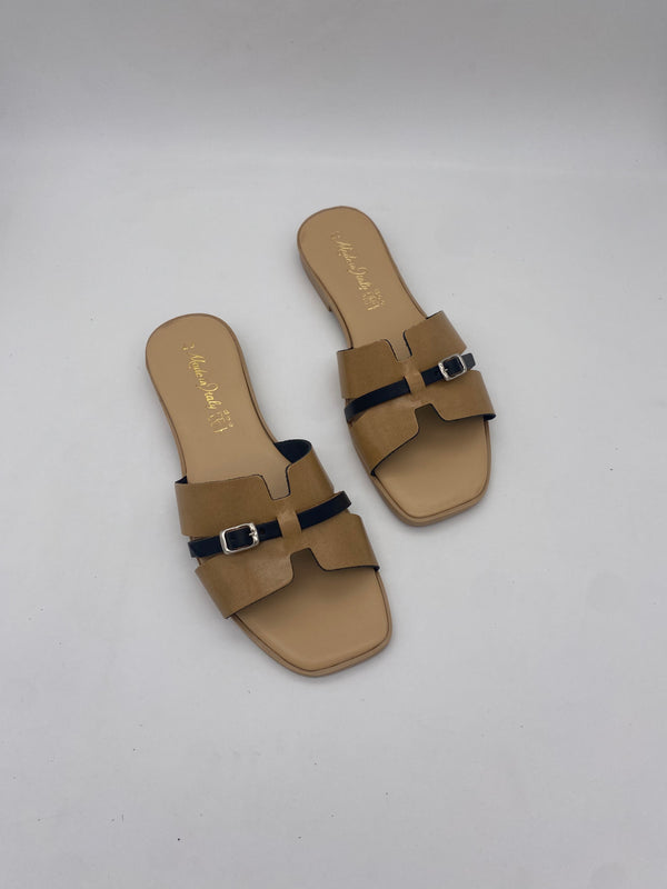 Ciabatte Cuoio II Colors Nero/Beige - Donna