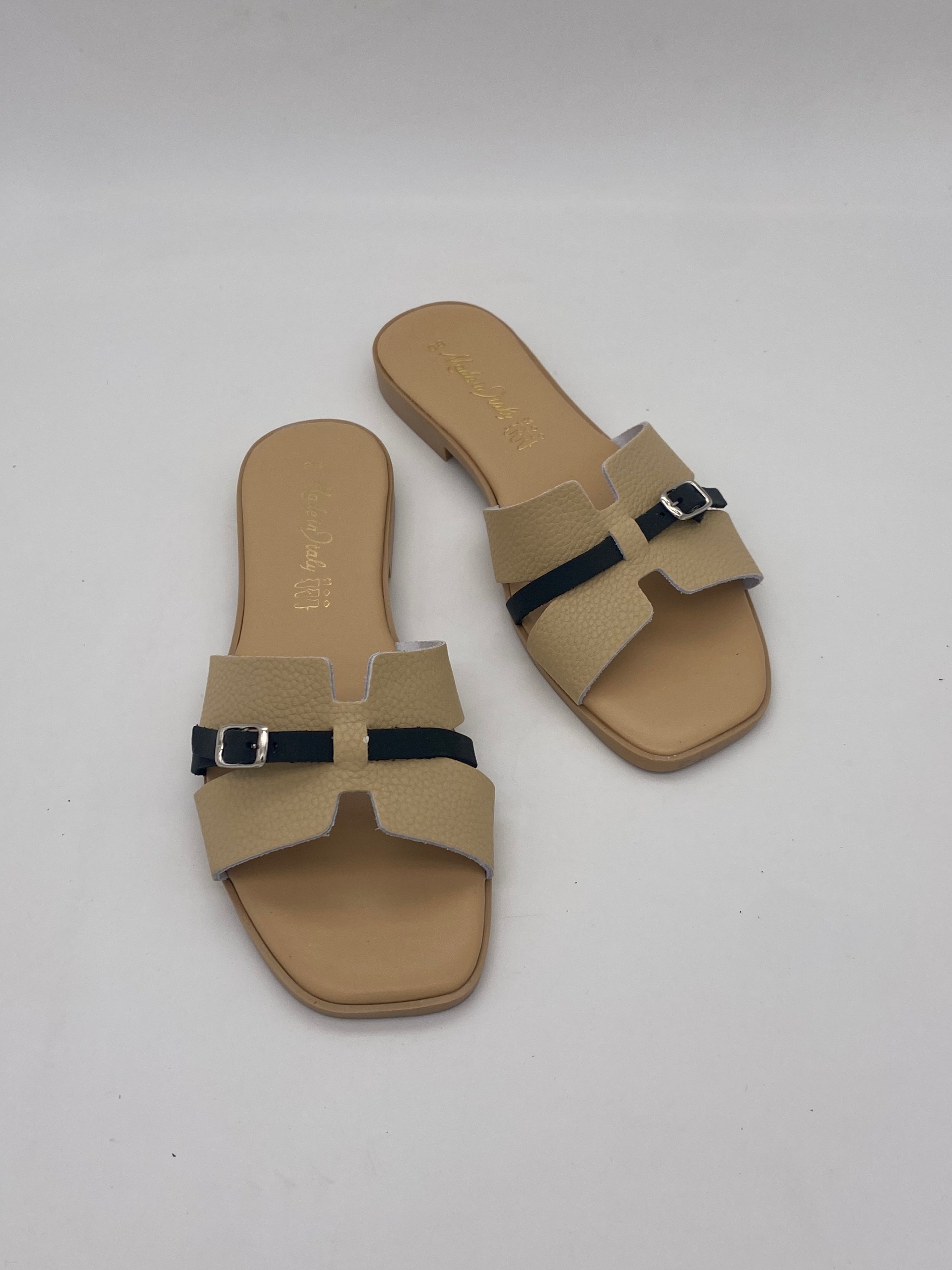 Ciabatte Cuoio II Colors Nero/Beige - Donna