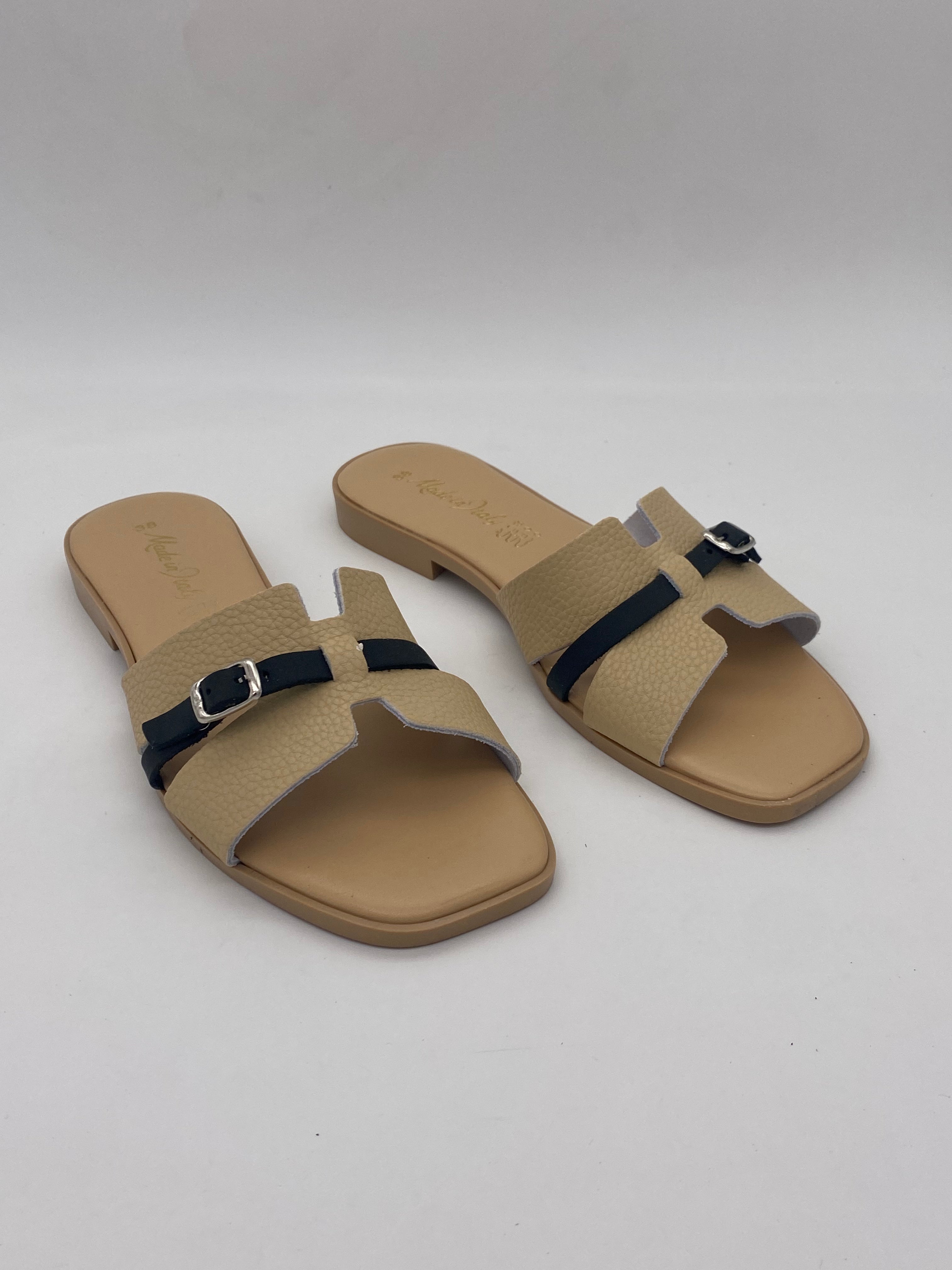 Ciabatte Cuoio II Colors Nero/Beige - Donna