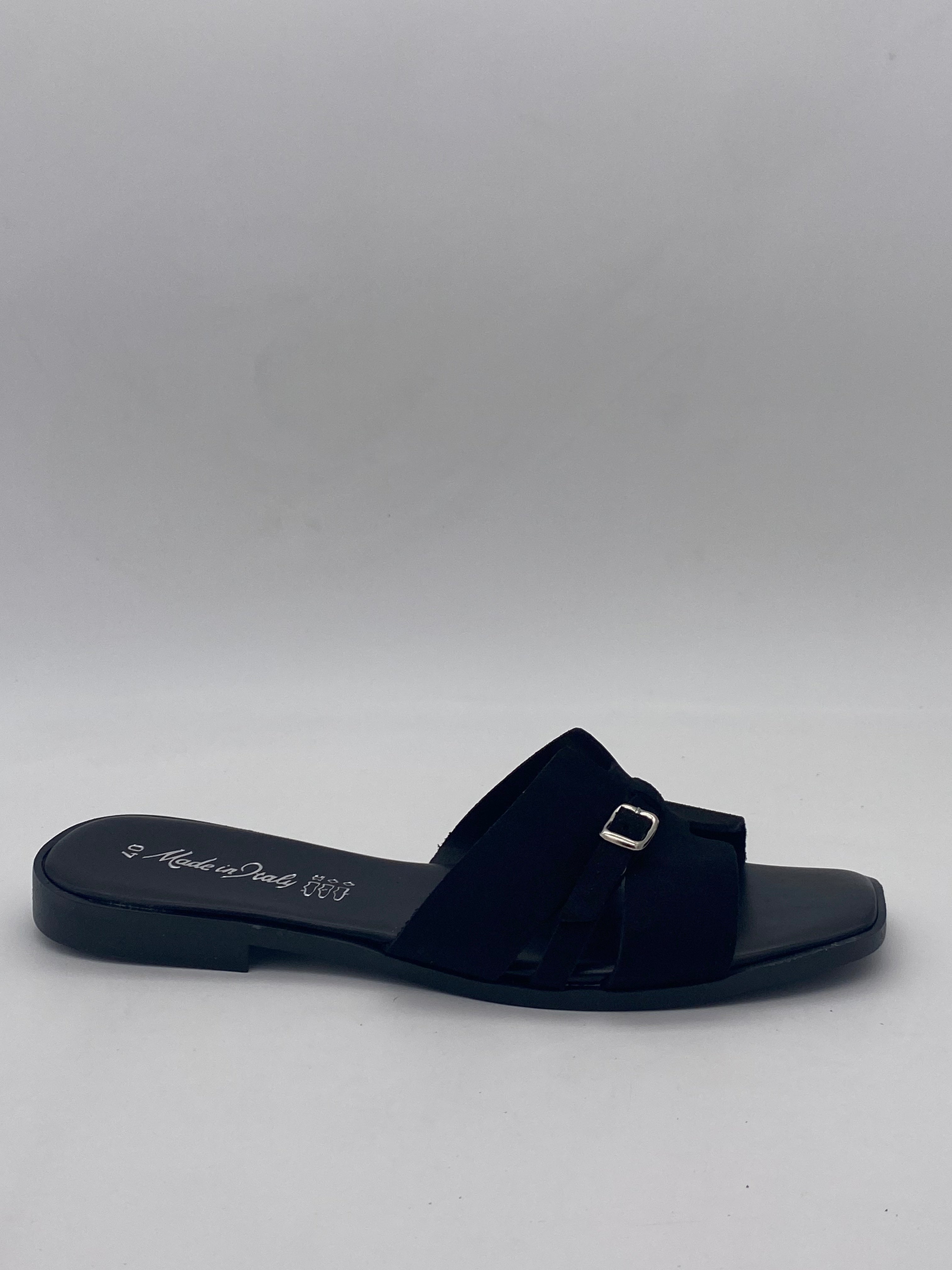 Ciabatte Velluto Nero - Donna
