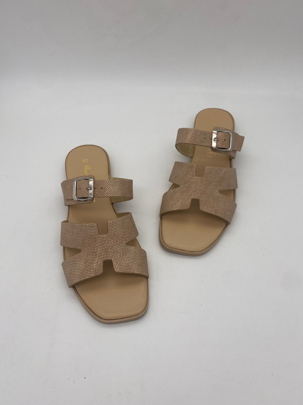 Made in Italy - Ciabatte con Fibbia Rosa - Donna