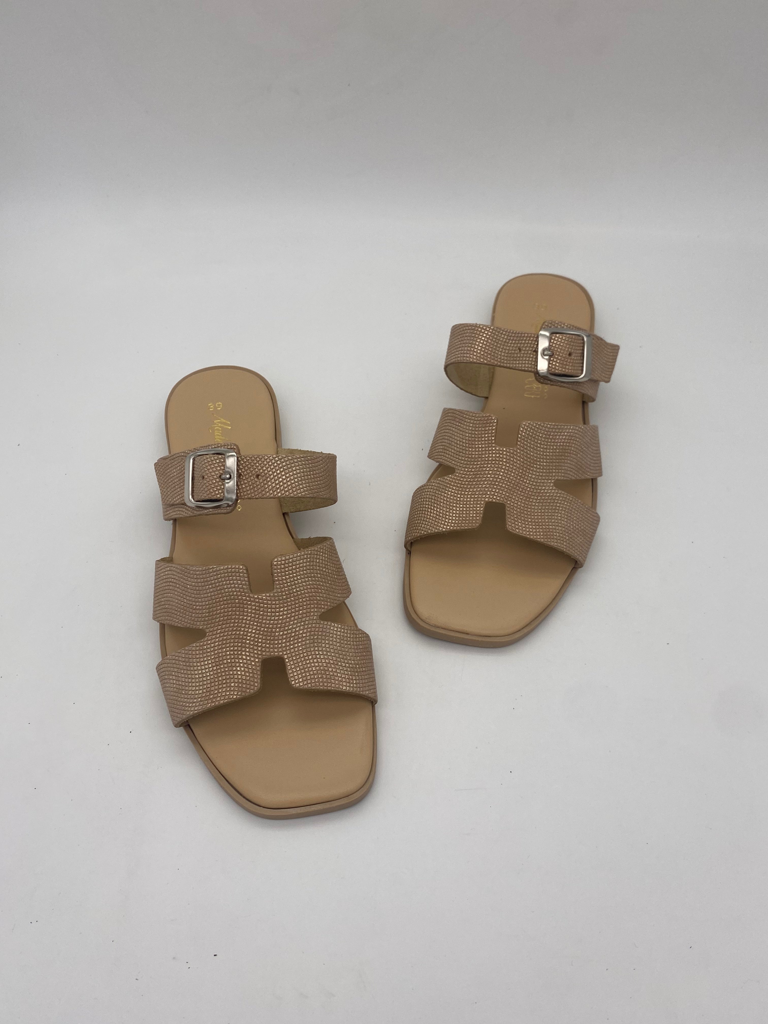 Made in Italy - Ciabatte con Fibbia Rosa - Donna