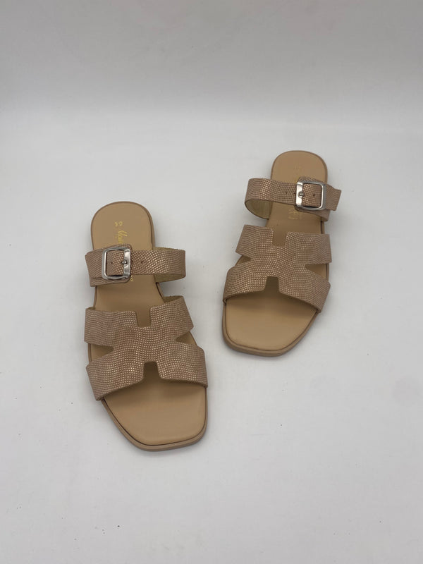 Made in Italy - Ciabatte con Fibbia Rosa - Donna