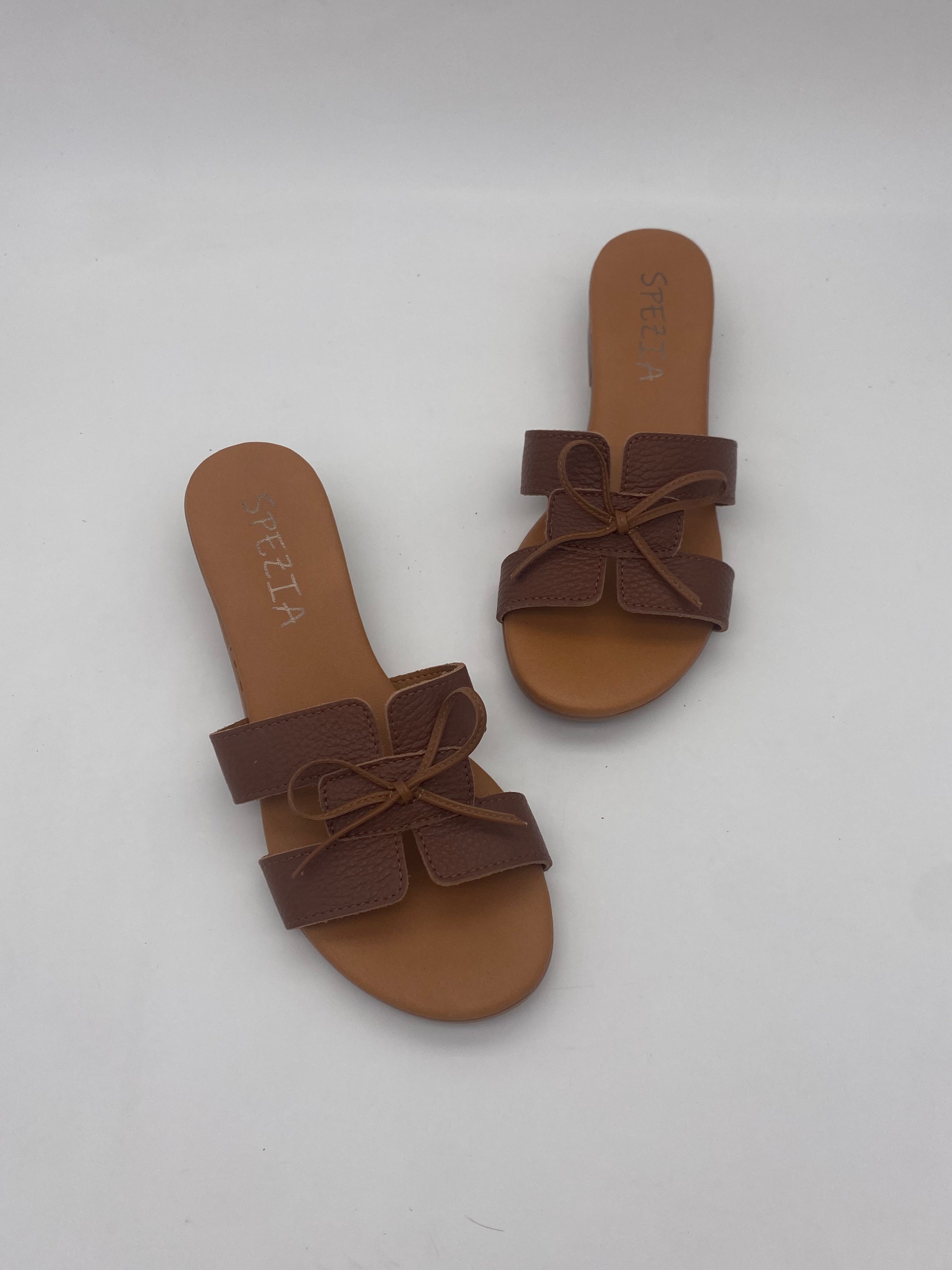 Made in Italy - Ciabatte con Tacco Cuoio - Donna