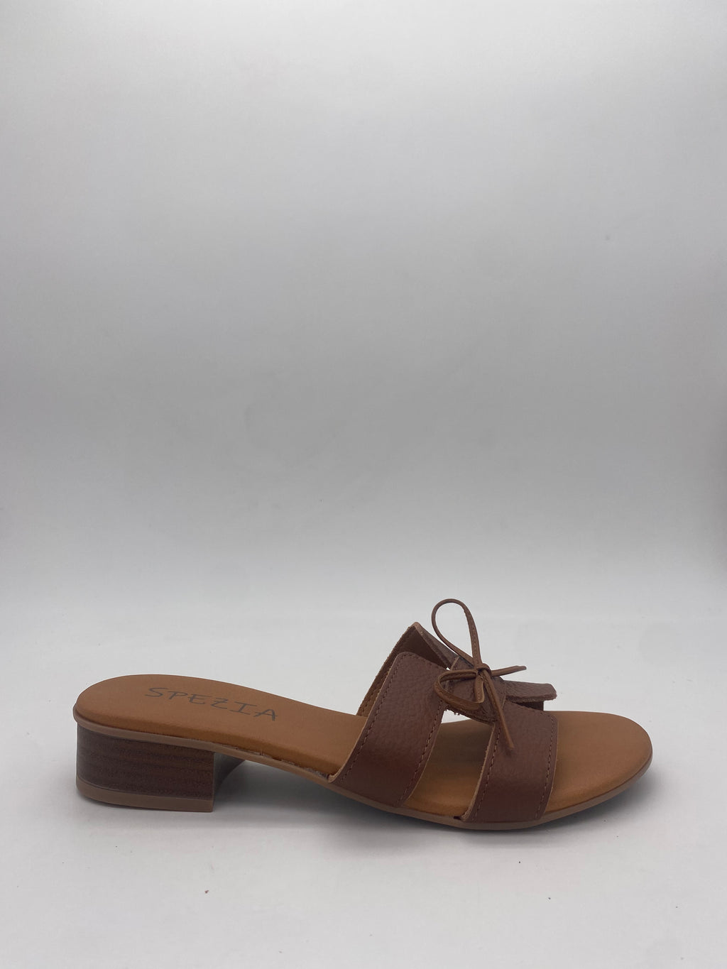 Made in Italy - Ciabatte con Tacco Cuoio - Donna