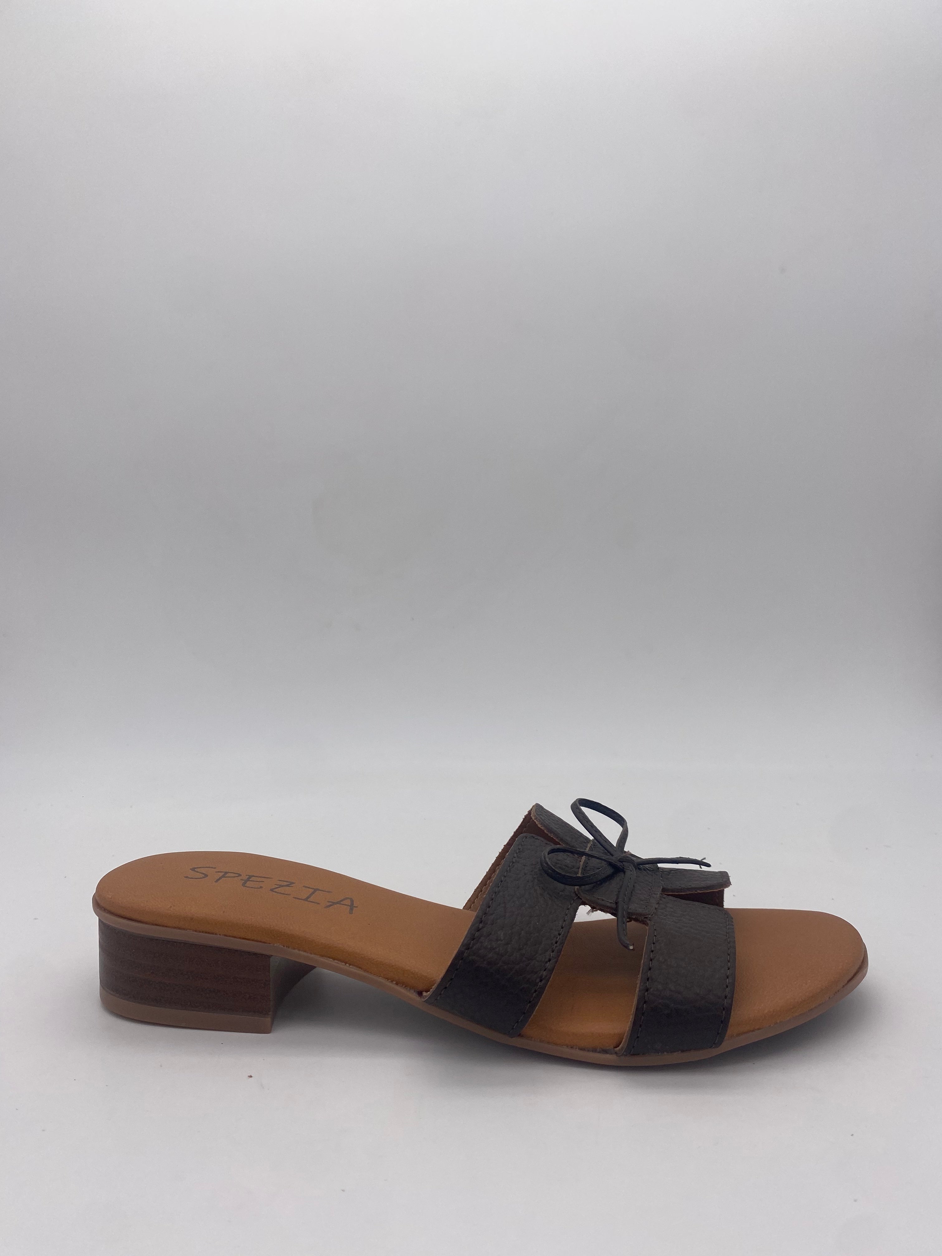 Made in Italy - Ciabatte con Tacco Cuoio - Donna
