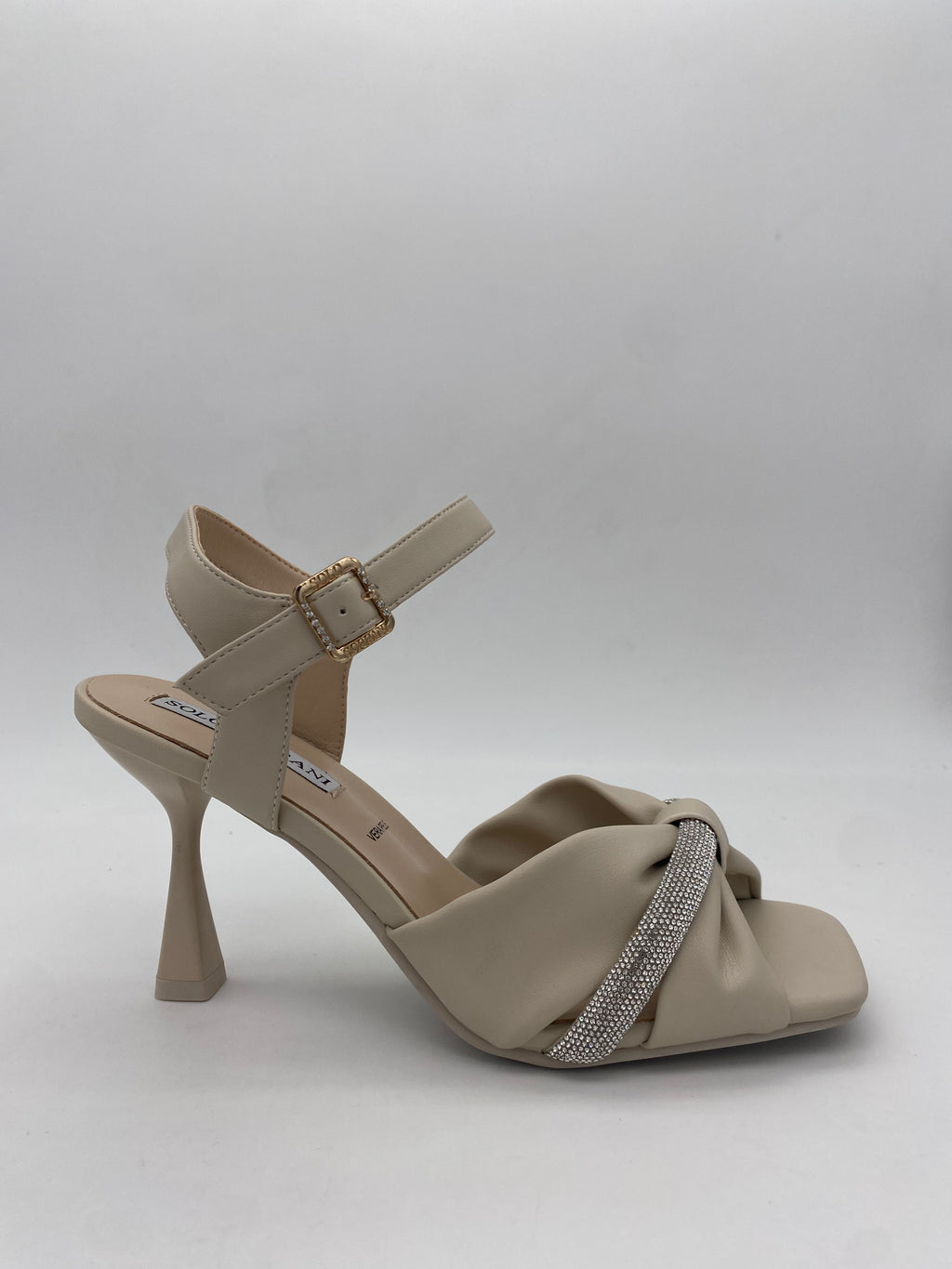 SOLO SOPRANI - Sandalicon tacco  Nero/Beige/Glitter - Donna