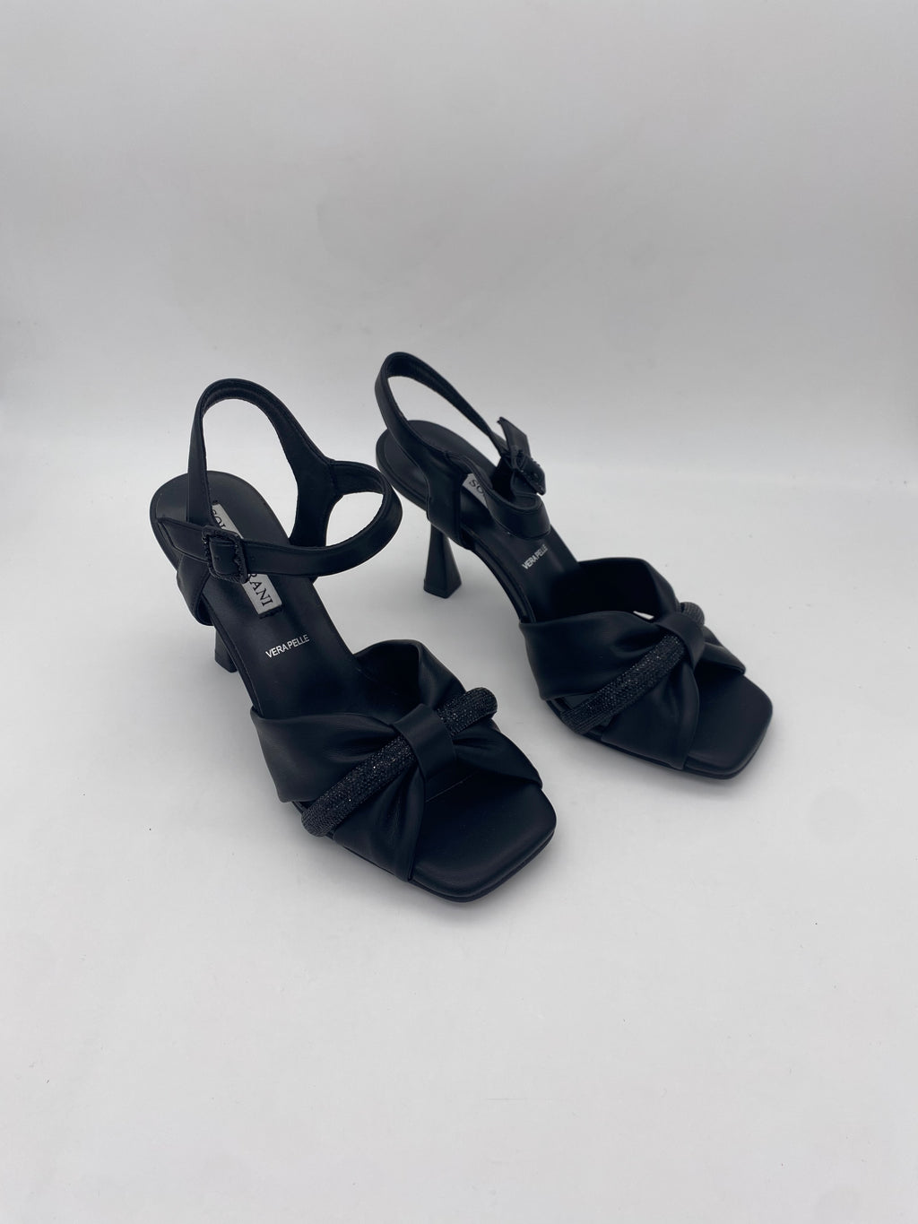 SOLO SOPRANI - Sandalicon tacco  Nero/Beige/Glitter - Donna