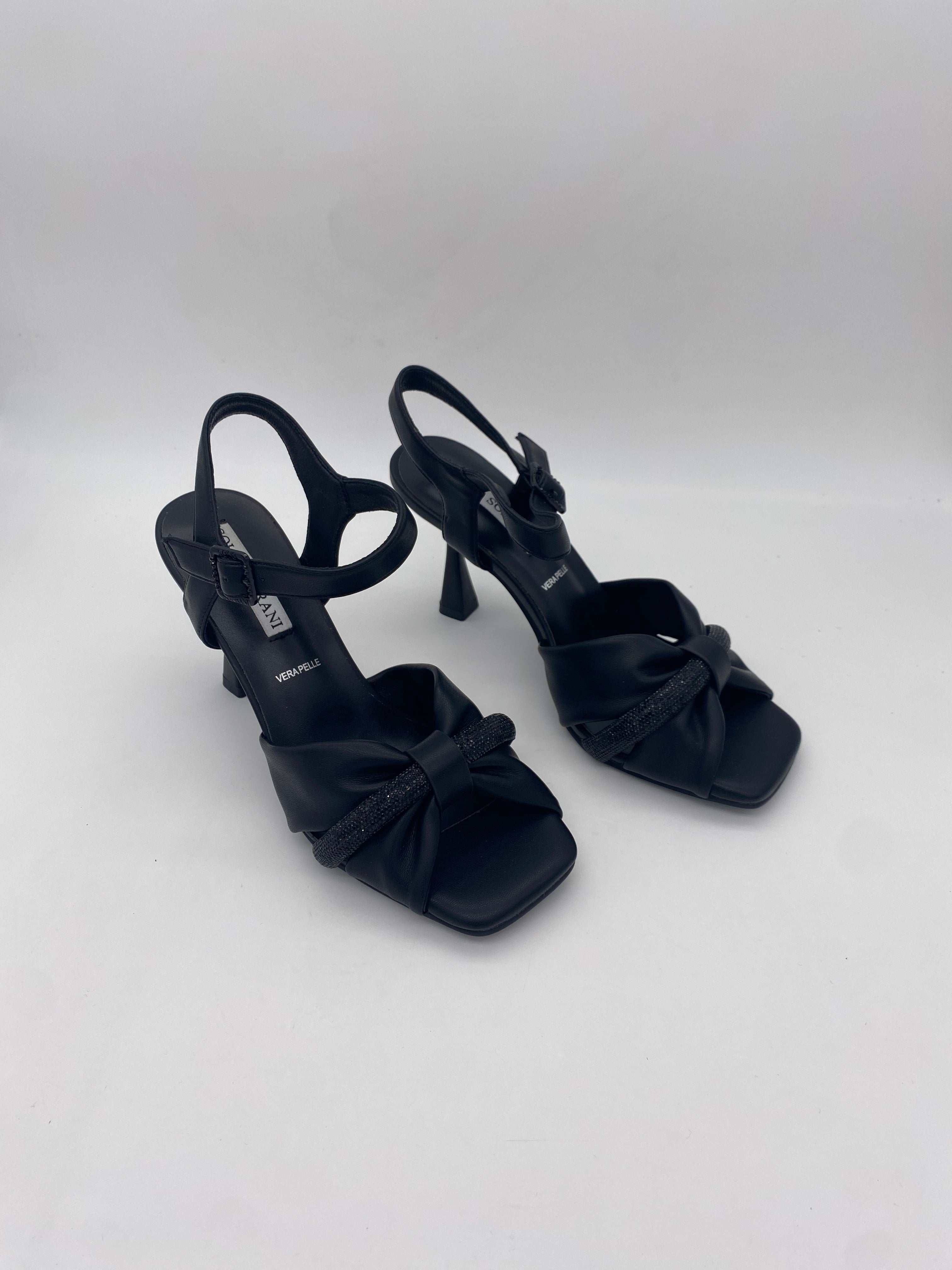 SOLO SOPRANI - Sandalicon tacco  Nero/Beige/Glitter - Donna