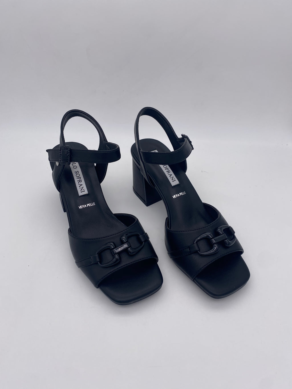 SOLO SOPRANI - Decoltè/Sandali Nero in Pelle - Donna