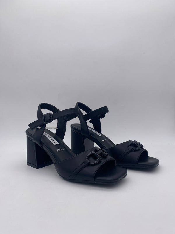 SOLO SOPRANI - Decoltè/Sandali Nero in Pelle - Donna