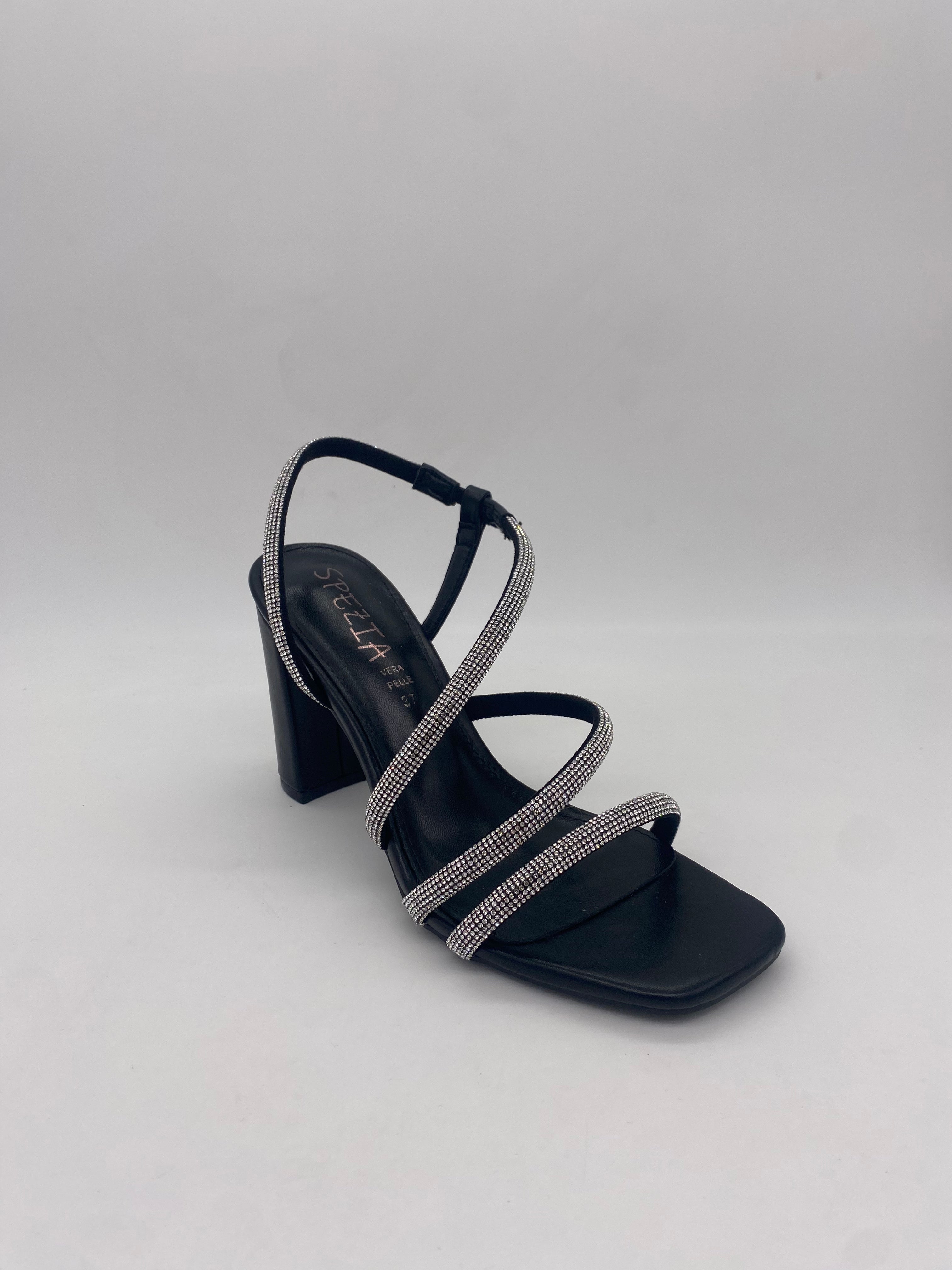 SPEZIAL - Sandalo BIS SOFT Nero/Argento art.7555 - Donna