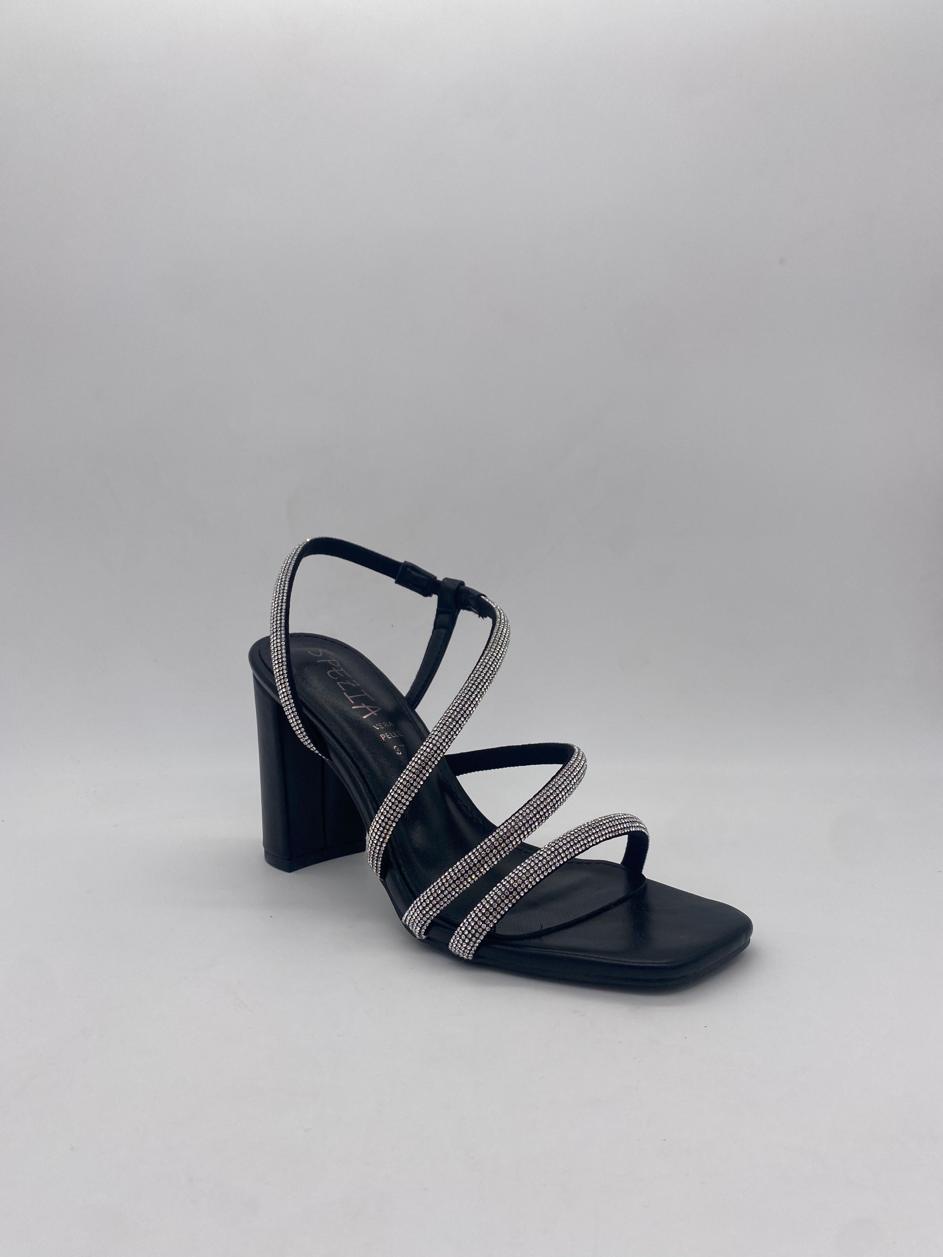 SPEZIAL - Sandalo BIS SOFT Nero/Argento art.7555 - Donna