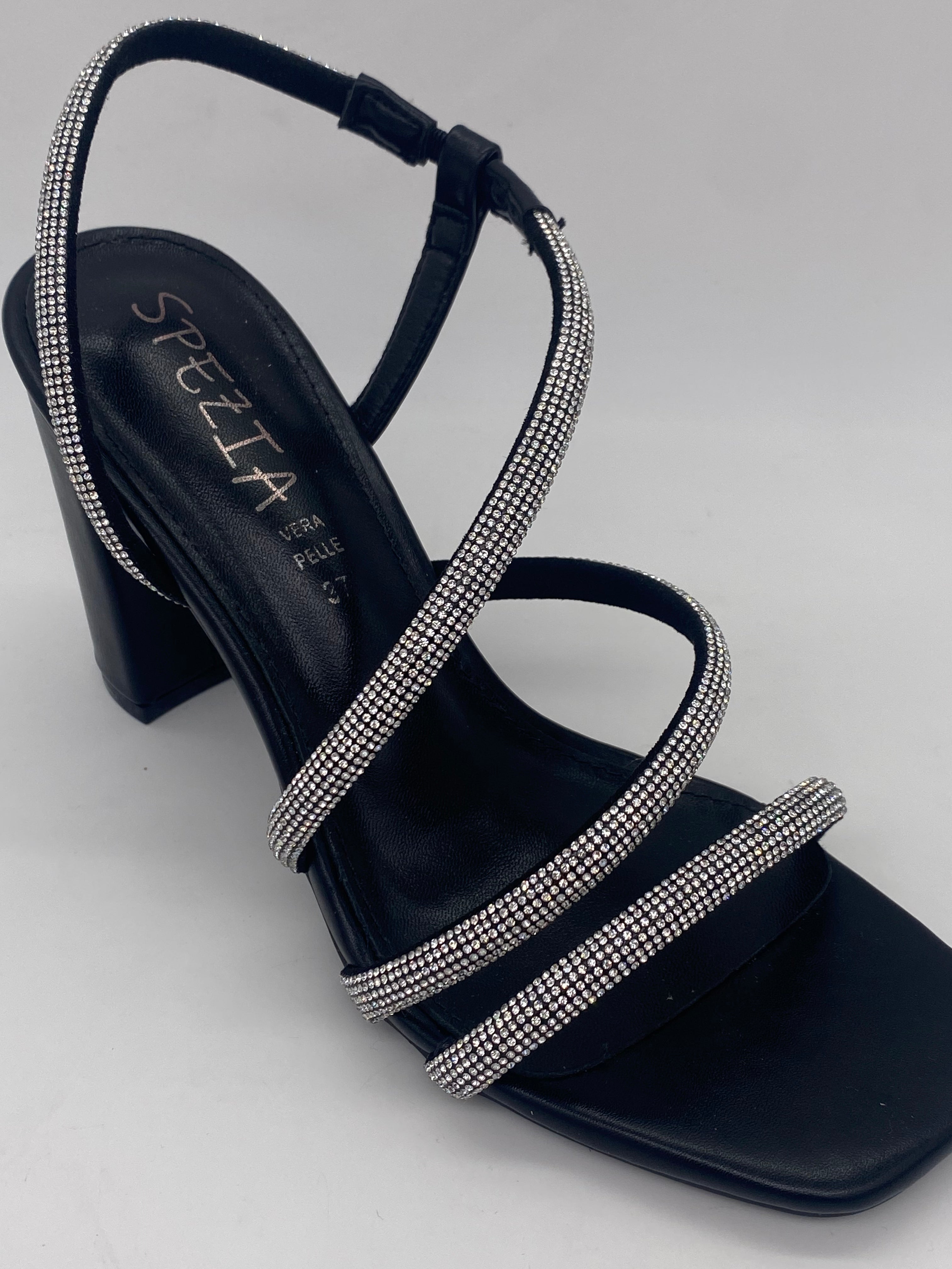SPEZIAL - Sandalo BIS SOFT Nero/Argento art.7555 - Donna