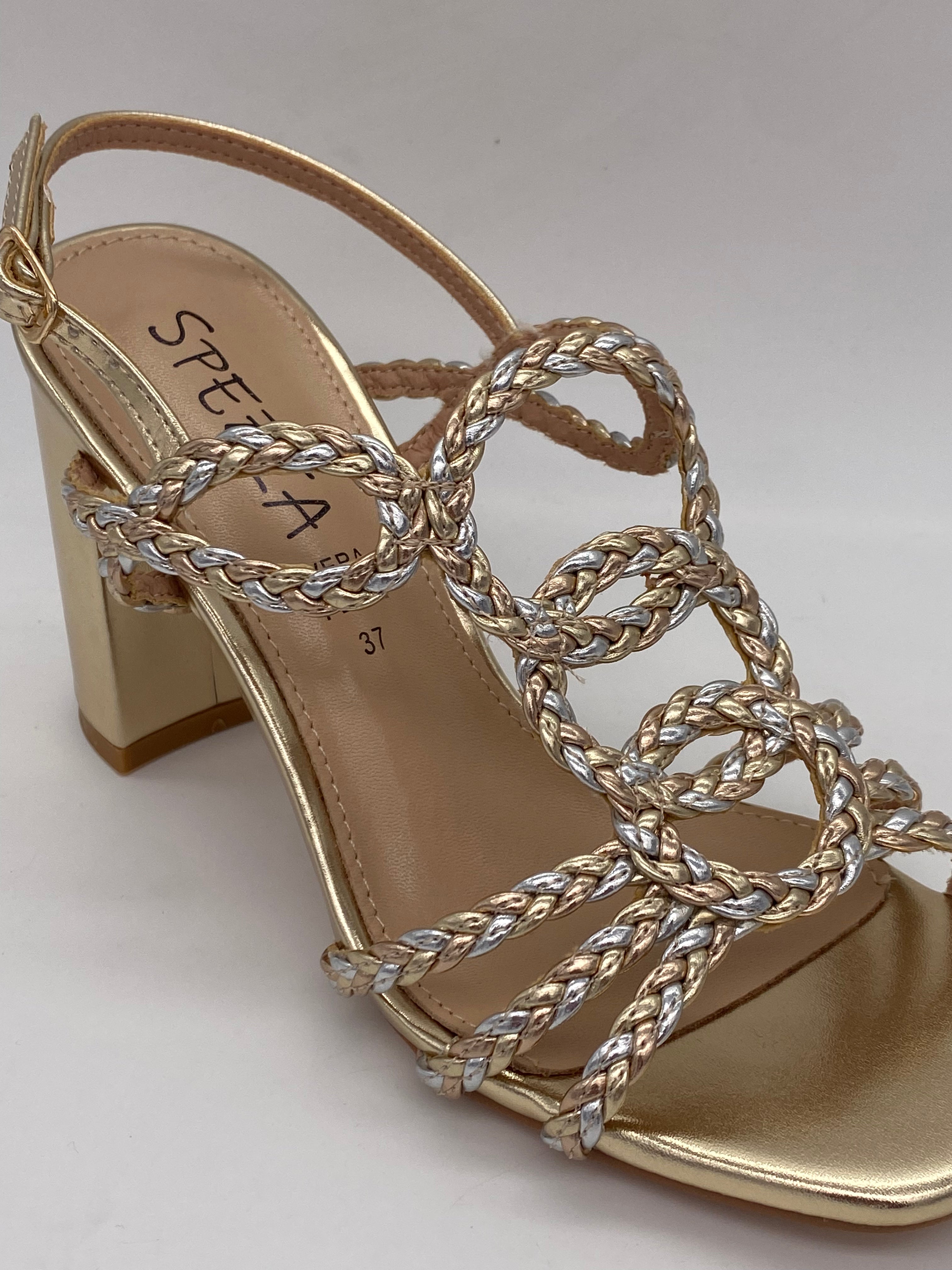 SPEZIAL - Sandalo Laminata/Multicolor/Oro art.7568 BIS - Donna