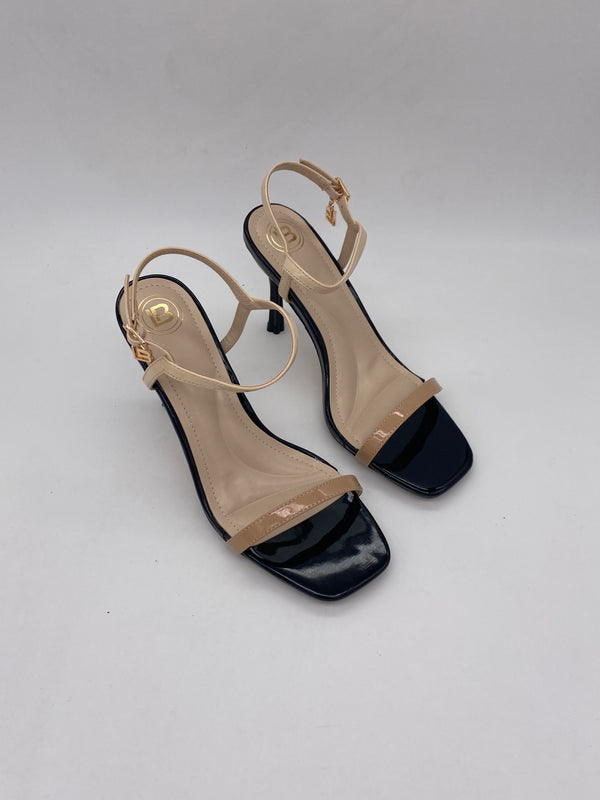 LAURA BIAGIOTTI - Sandali con tacco art.8995 Nero/Beige - Donna