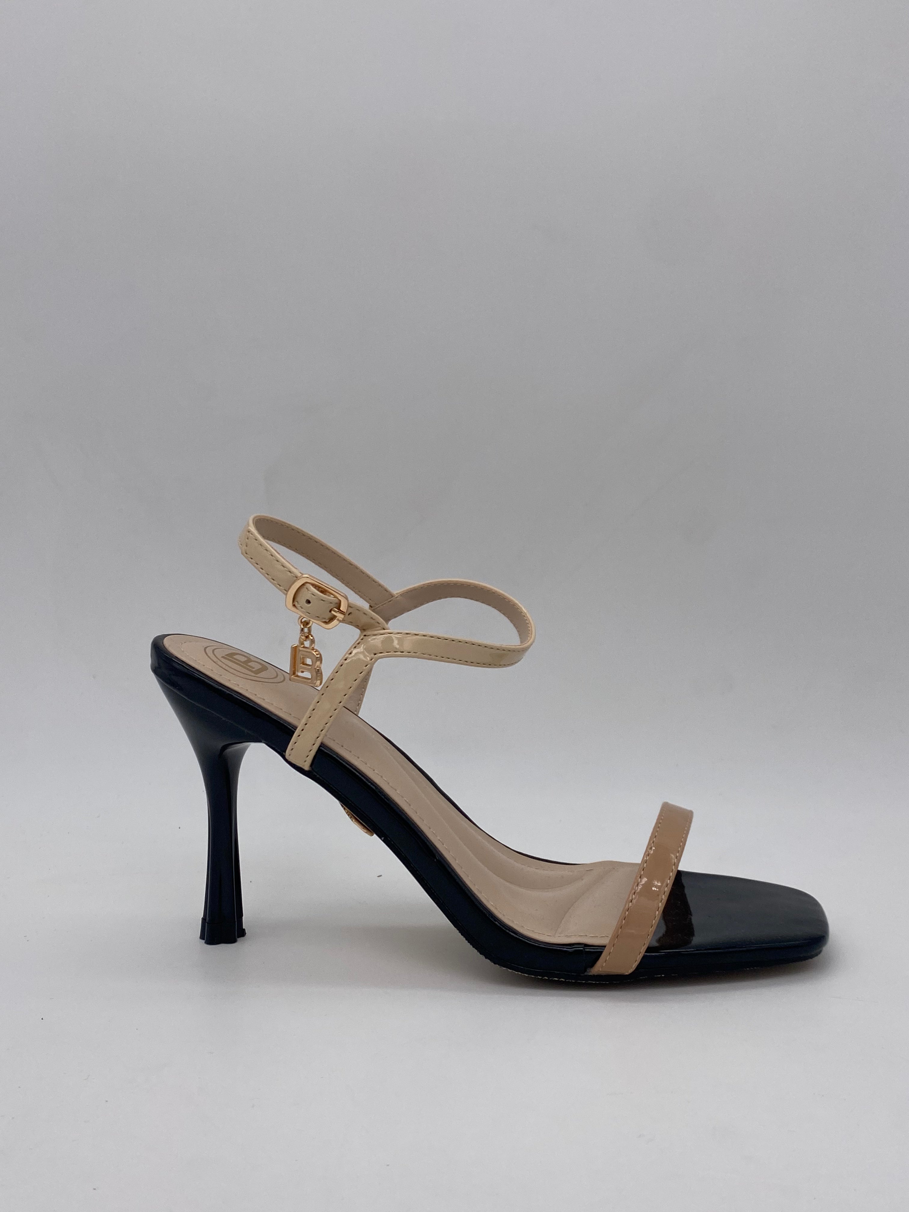 LAURA BIAGIOTTI - Sandali con tacco art.8995 Nero/Beige - Donna