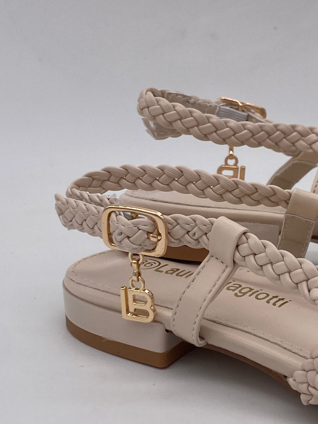 LAURA BIAGIOTTI - Ballerina Bassa Beige/Nero - Donna