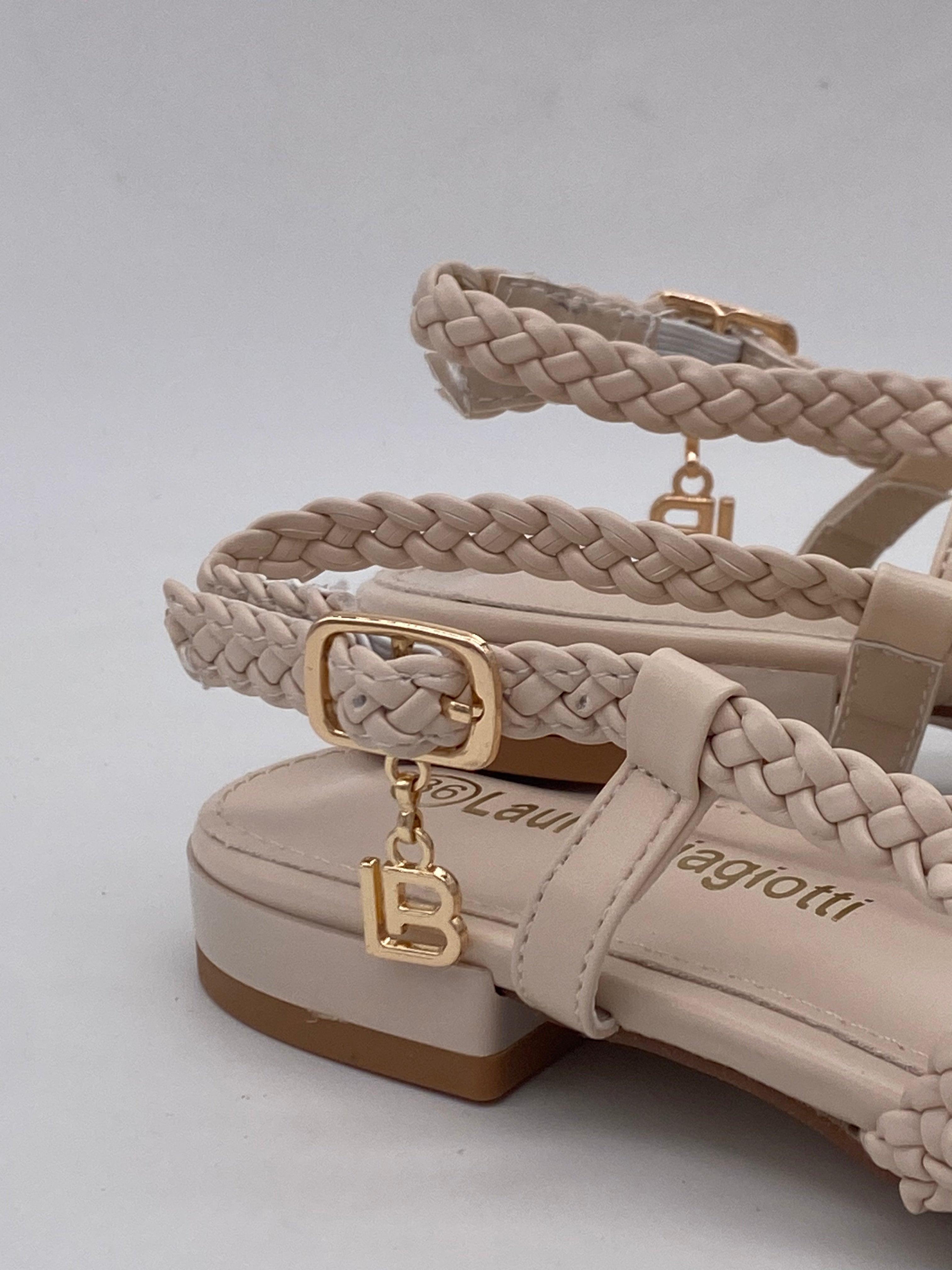 LAURA BIAGIOTTI - Ballerina Bassa Beige/Nero - Donna