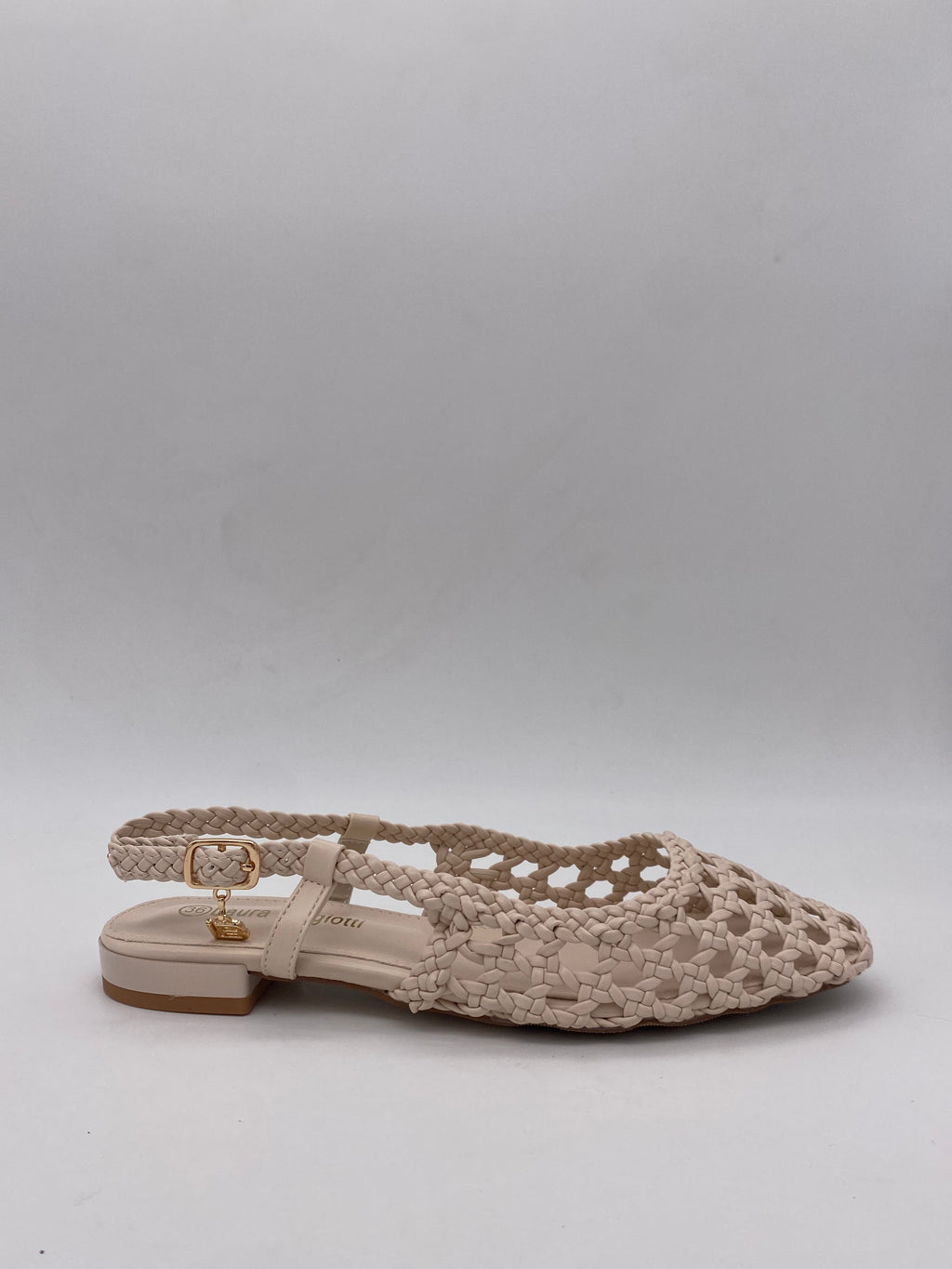 LAURA BIAGIOTTI - Ballerina Bassa Beige/Nero - Donna