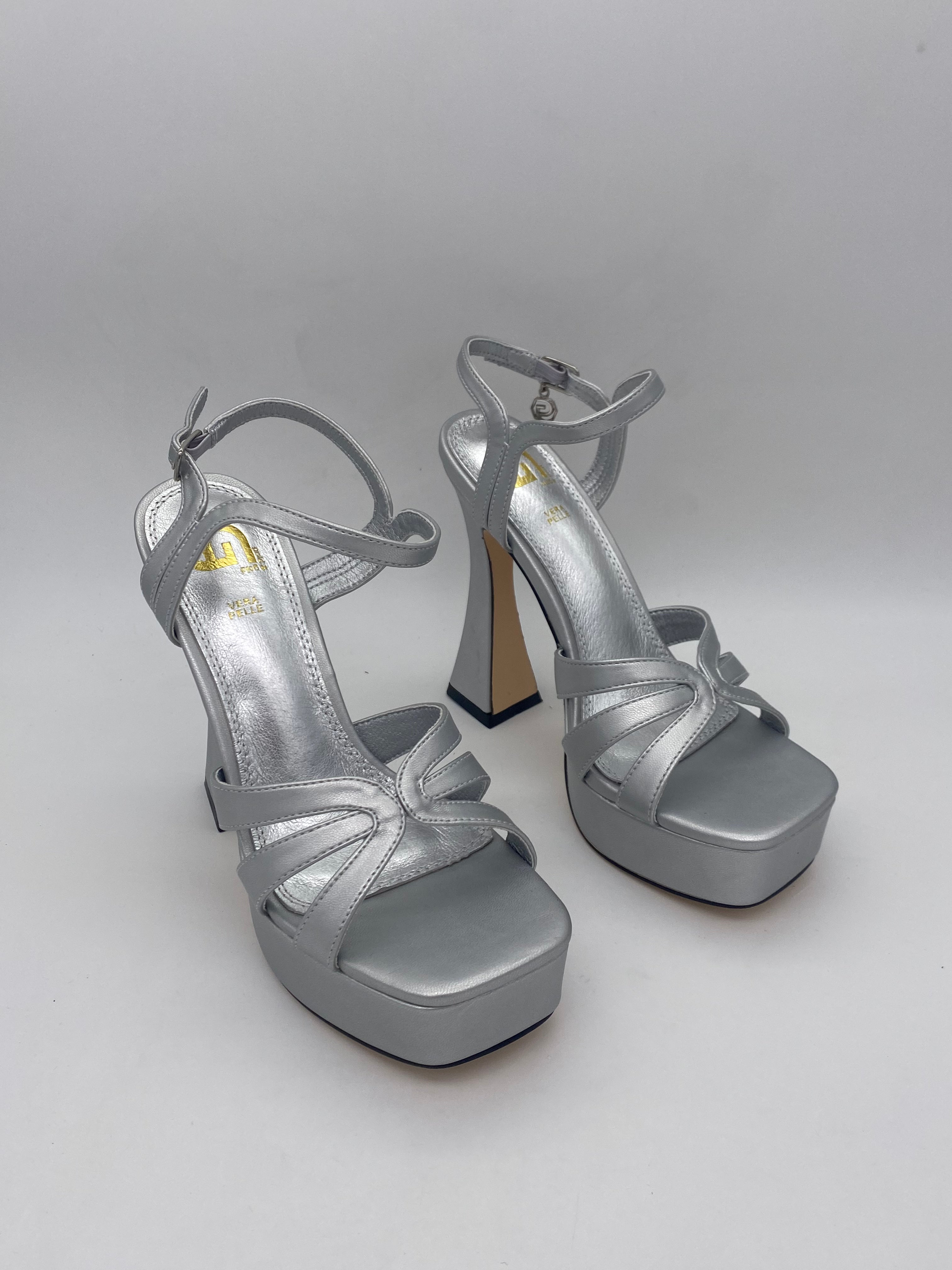 GOLD&GOLD - Sandalo con tacco Oro/Argento