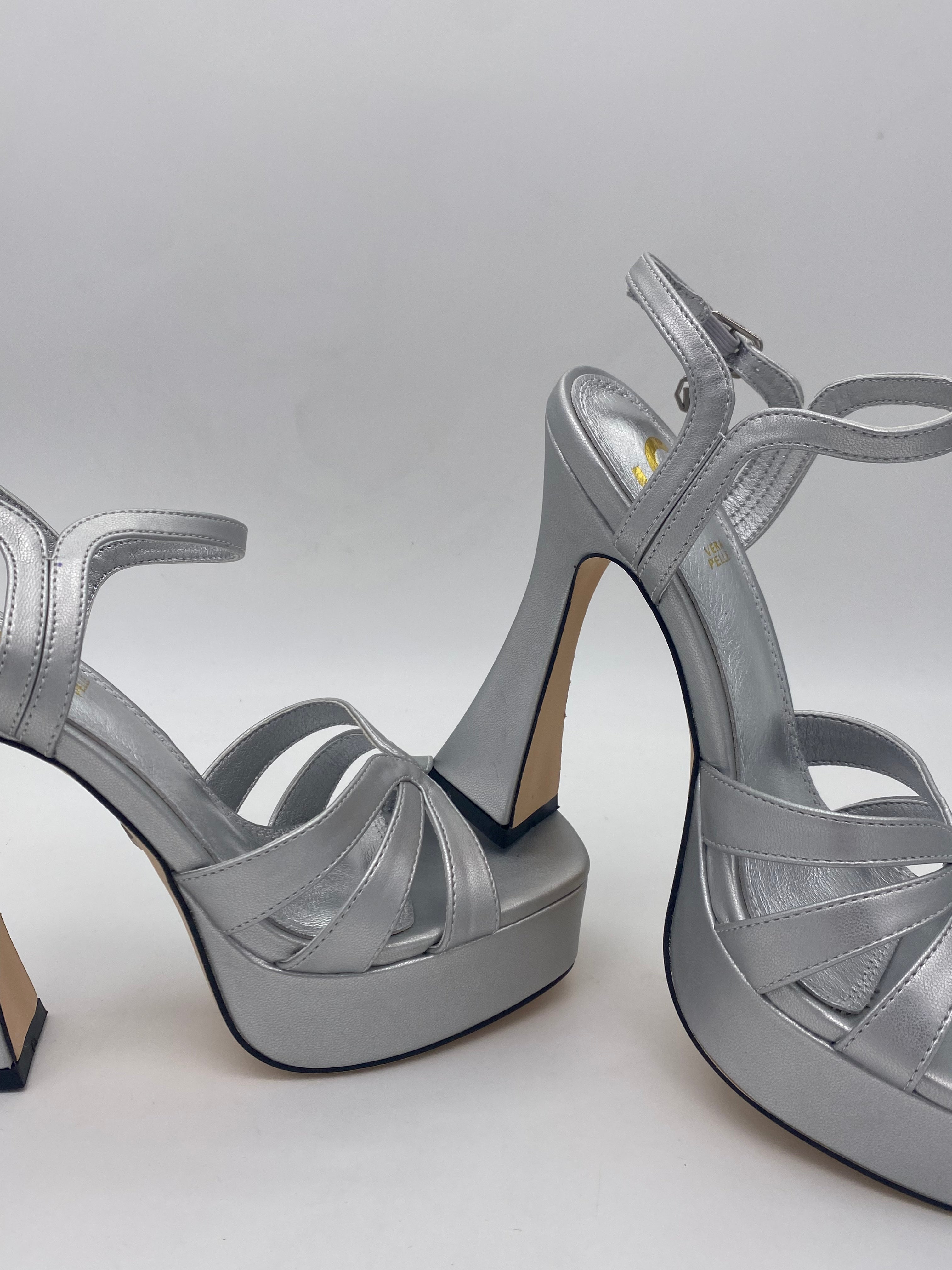 GOLD&GOLD - Sandalo con tacco Oro/Argento