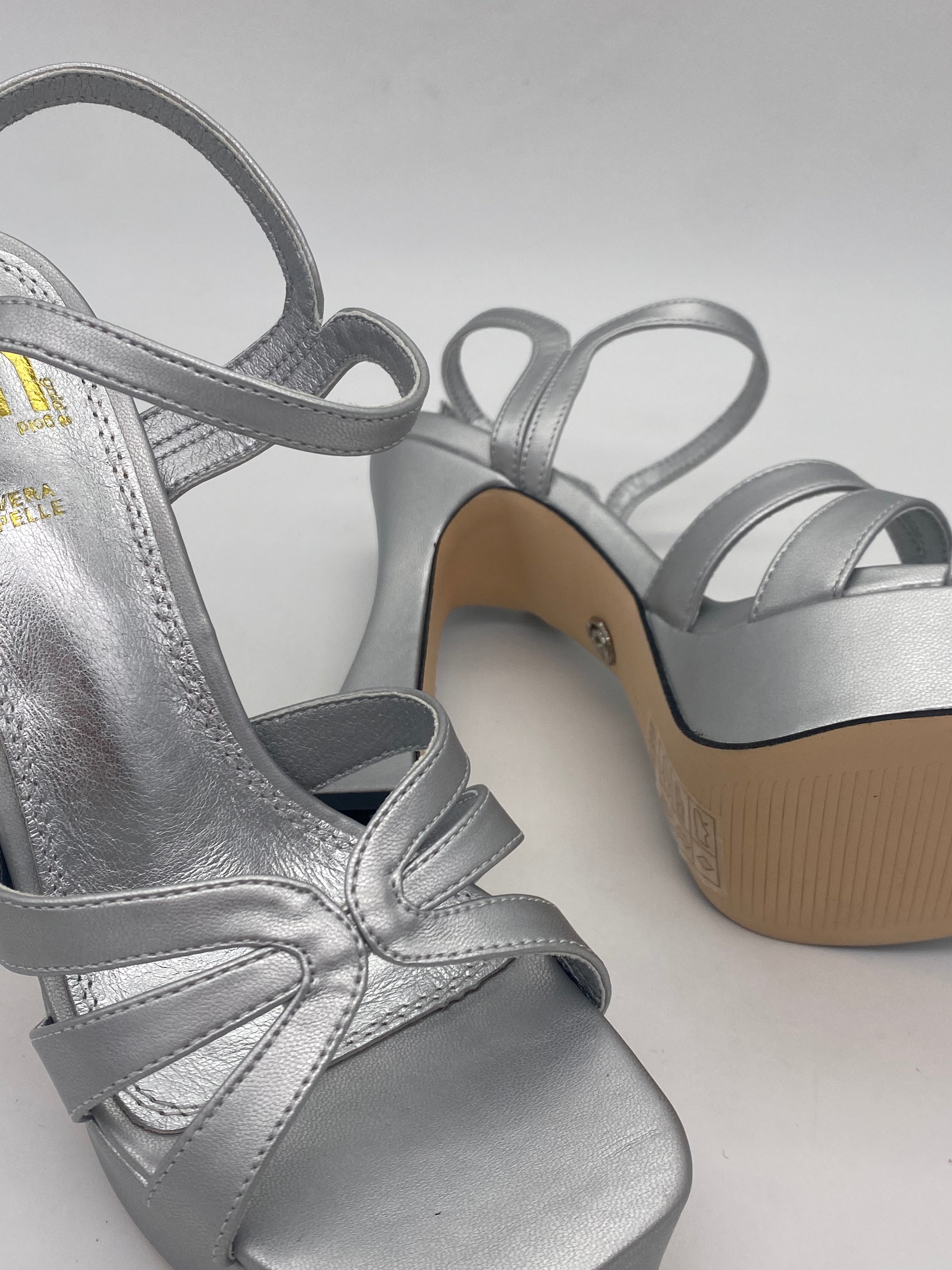 GOLD&GOLD - Sandalo con tacco Oro/Argento
